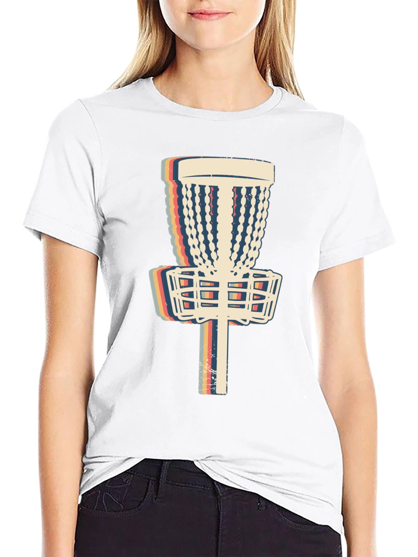 Retro Disc Golf Basket T-Shirt