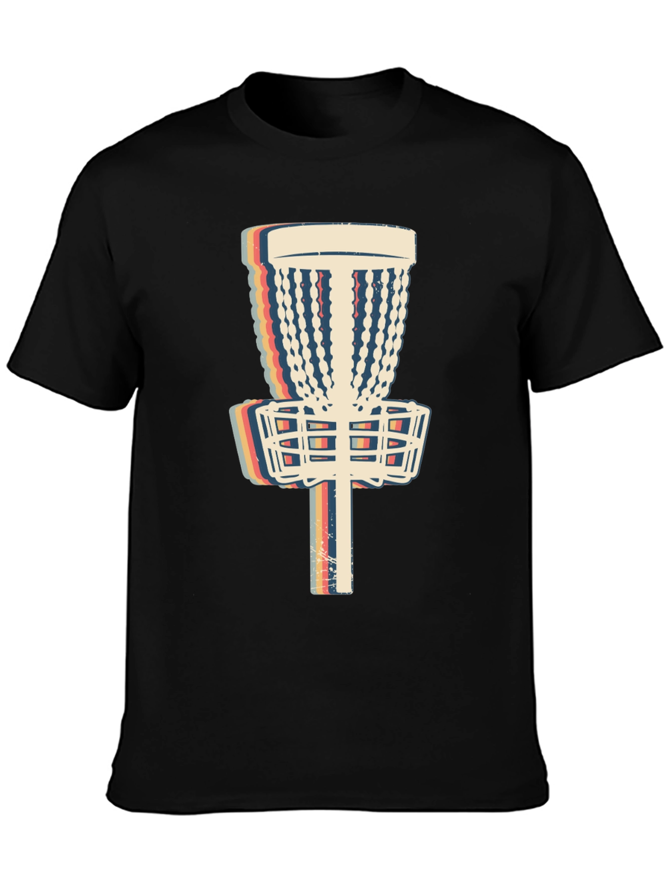 Retro Disc Golf Basket T-Shirt