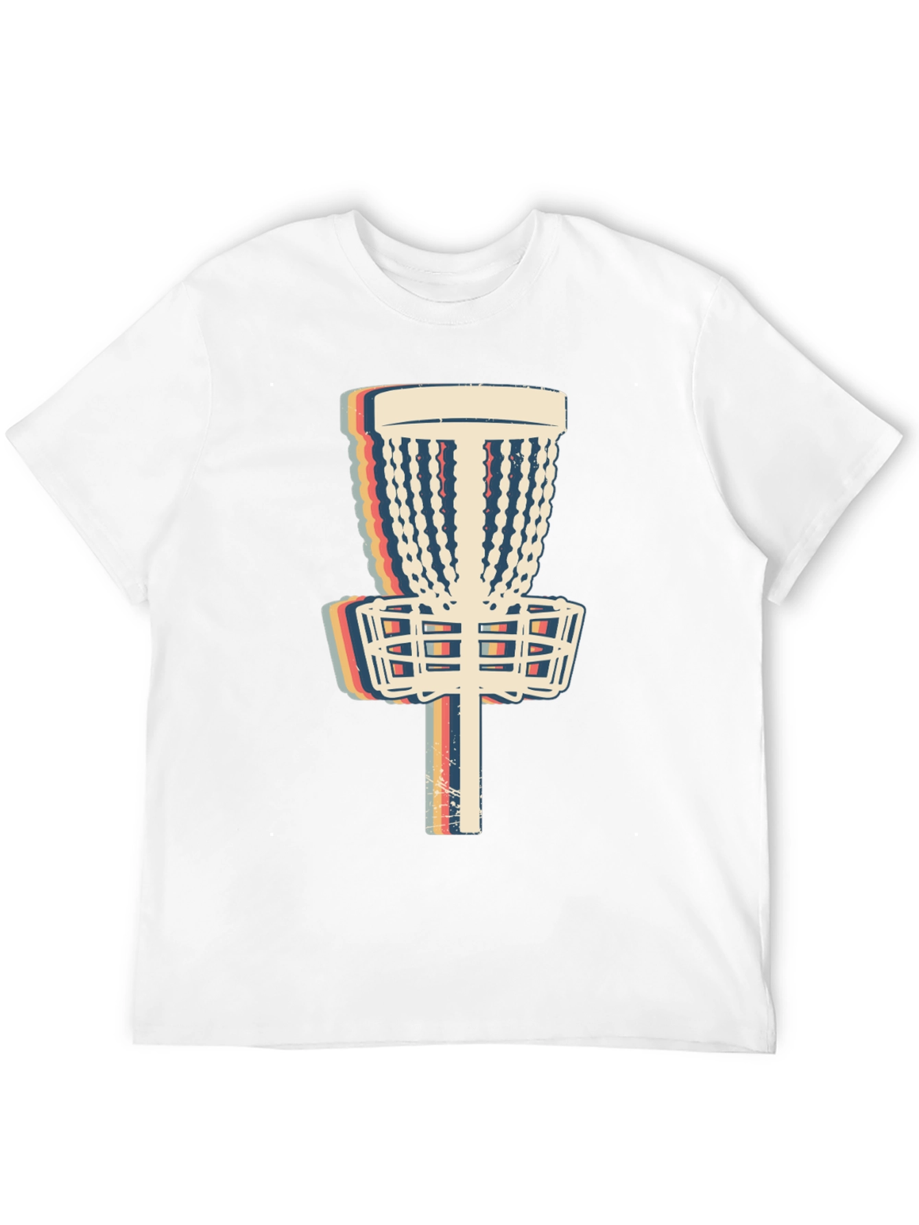 Retro Disc Golf Basket T-Shirt