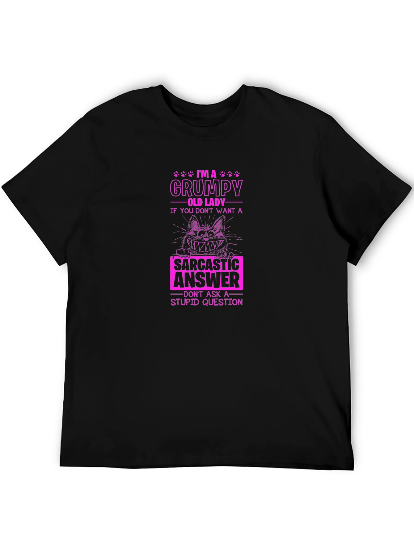 Grumpy Old Lady Sarcastic T-Shirt