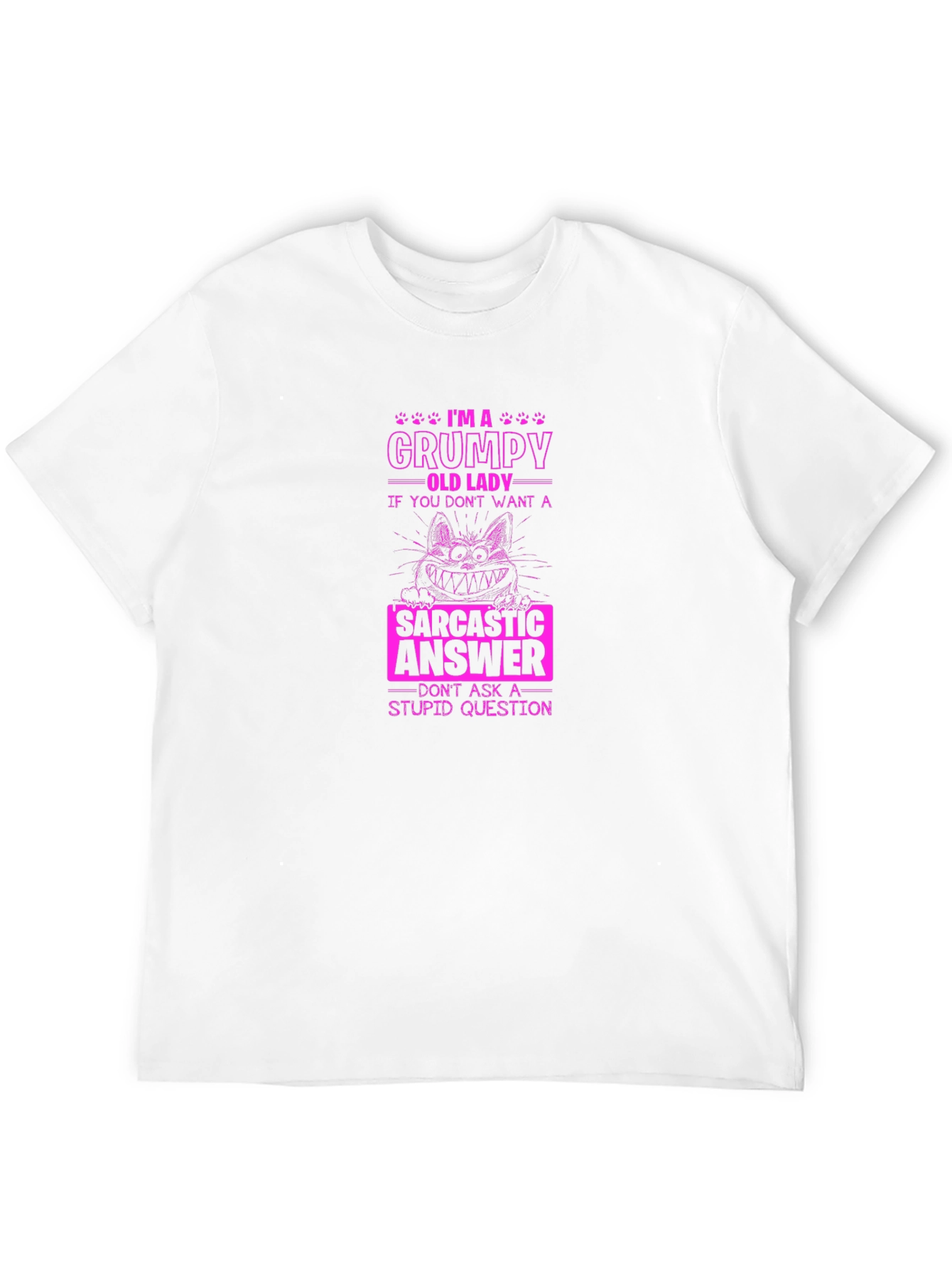 Grumpy Old Lady Sarcastic T-Shirt