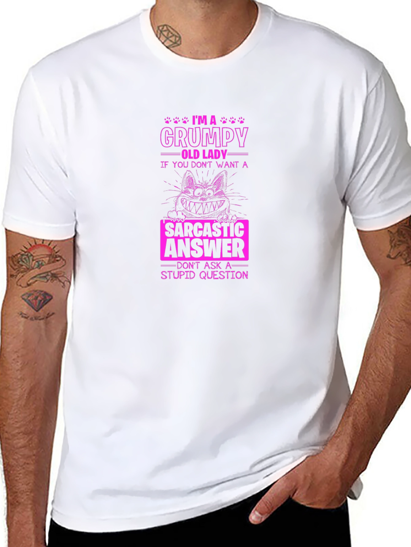 Grumpy Old Lady Sarcastic T-Shirt