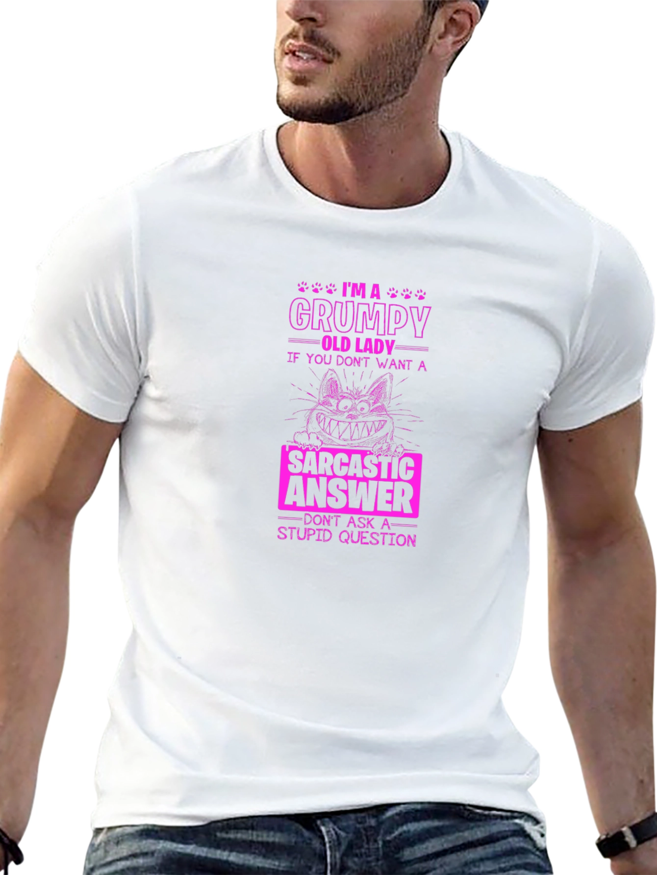 Grumpy Old Lady Sarcastic T-Shirt