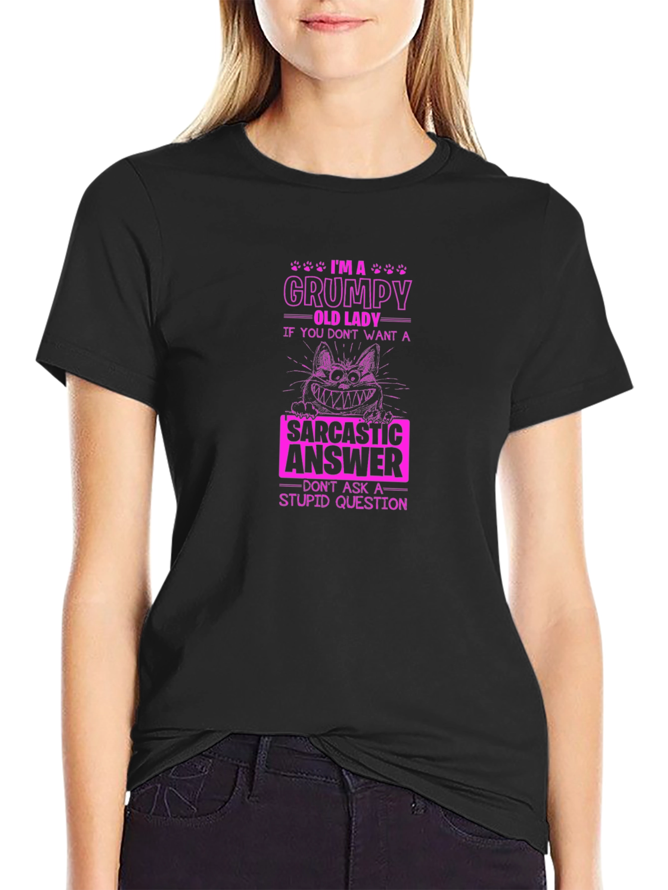 Grumpy Old Lady Sarcastic T-Shirt