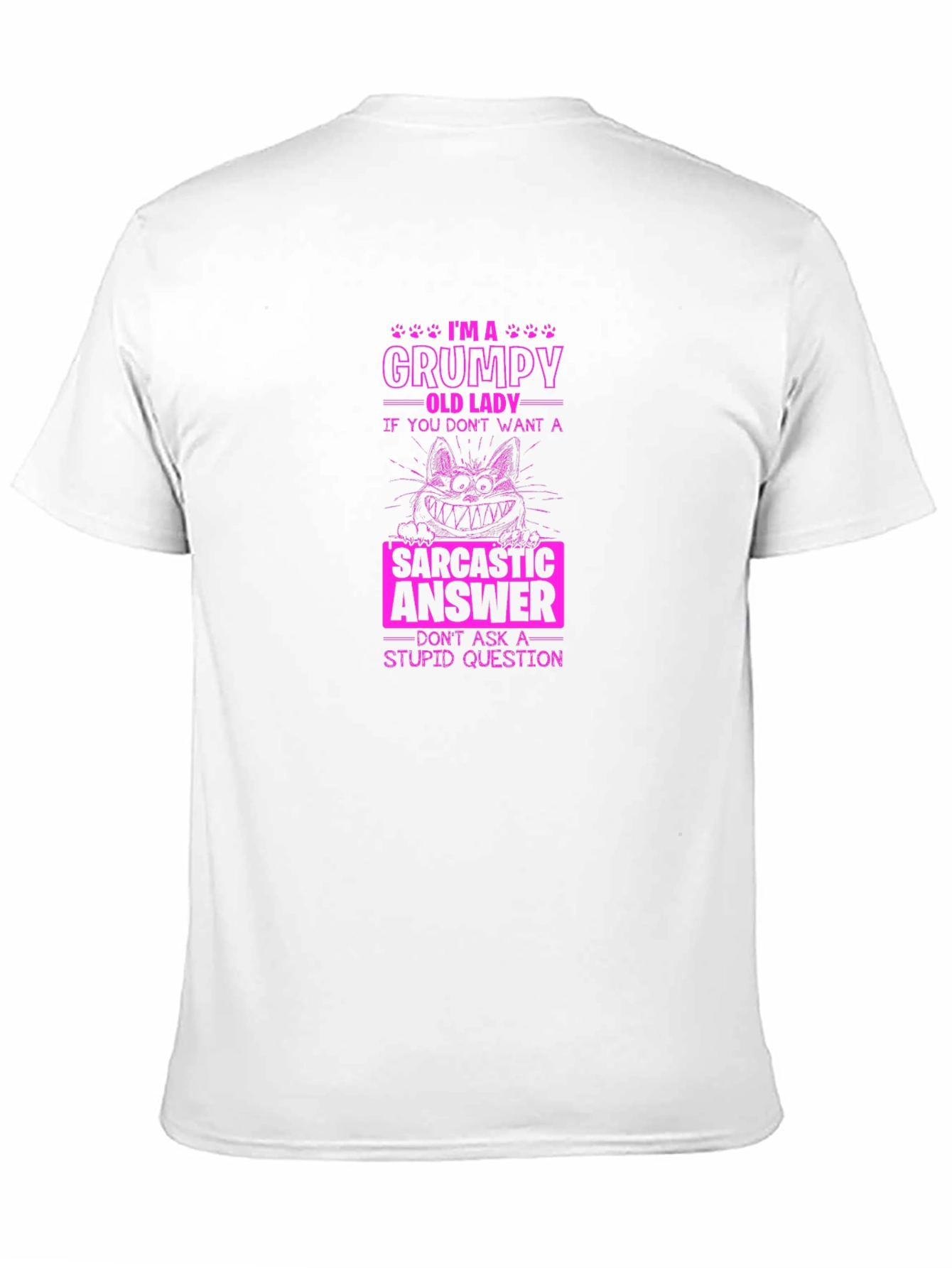 Grumpy Old Lady Sarcastic T-Shirt
