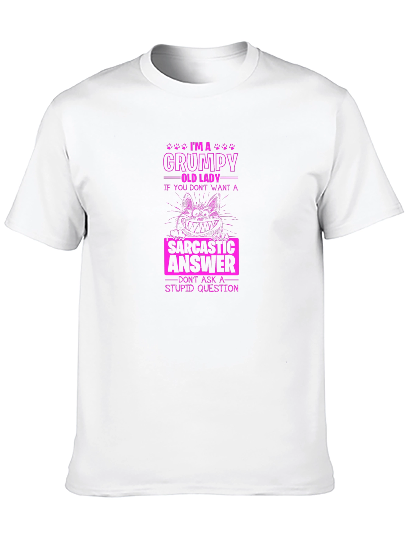 Grumpy Old Lady Sarcastic T-Shirt