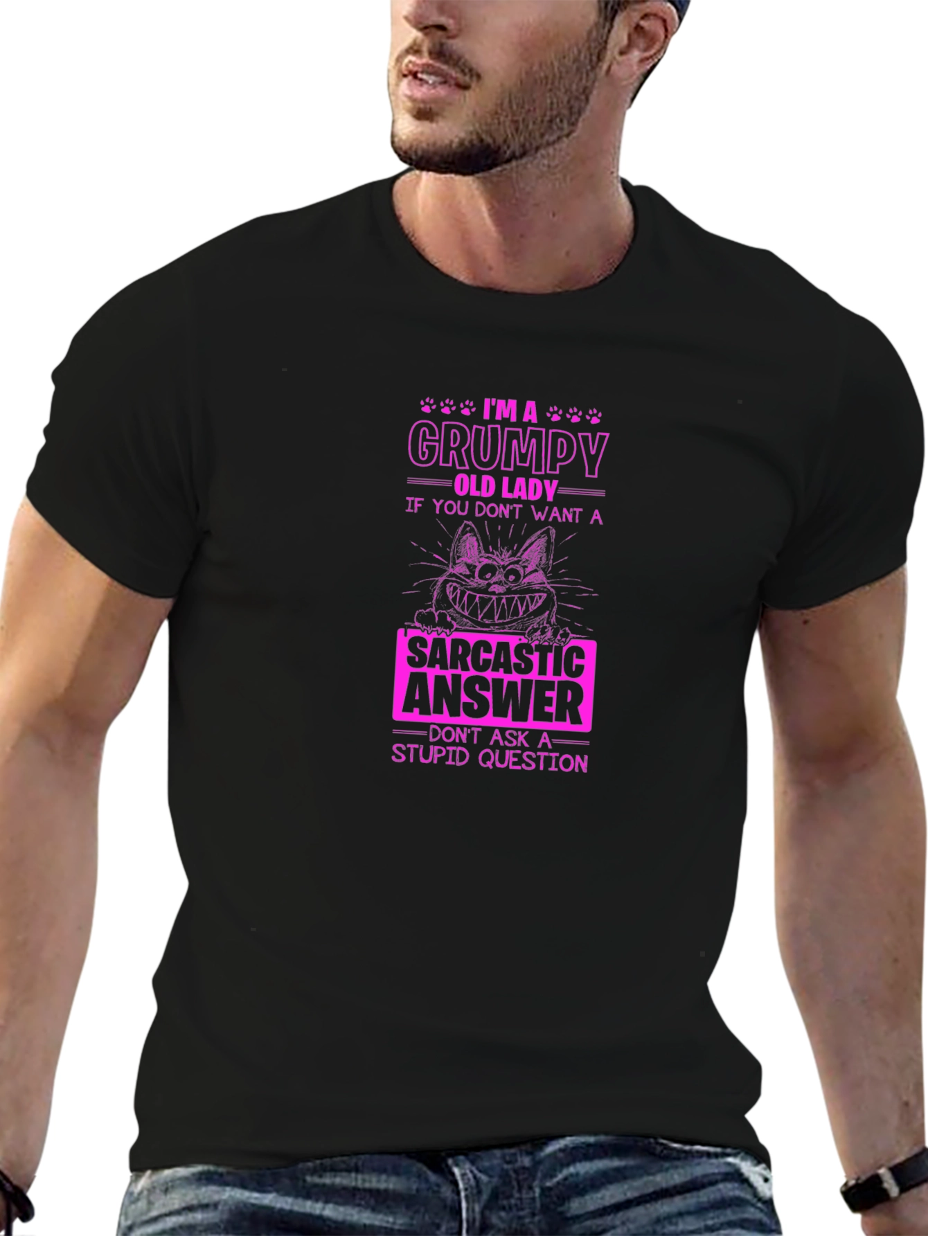 Grumpy Old Lady Sarcastic T-Shirt