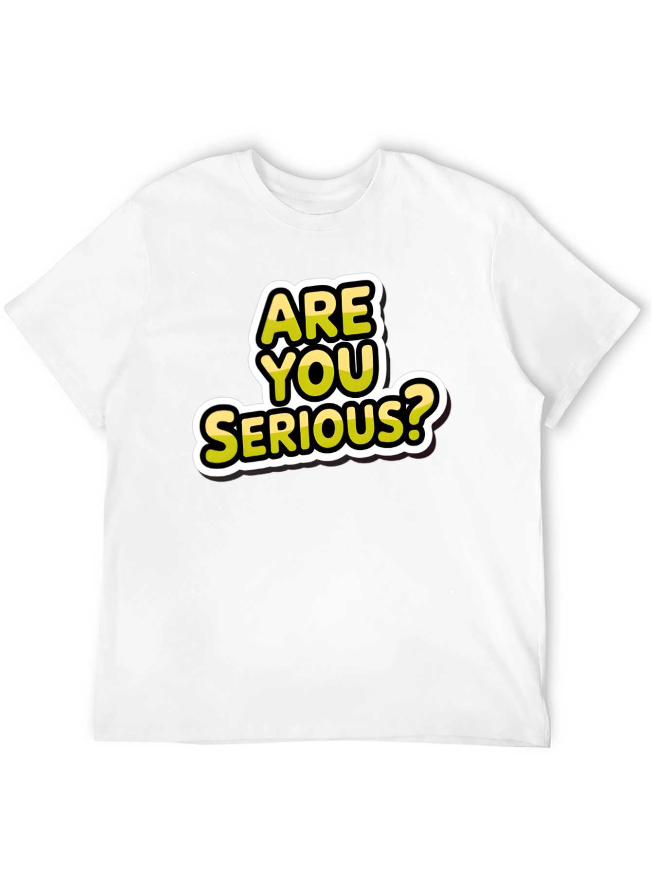 Are You Serious? Graphic T-Shirt - Black