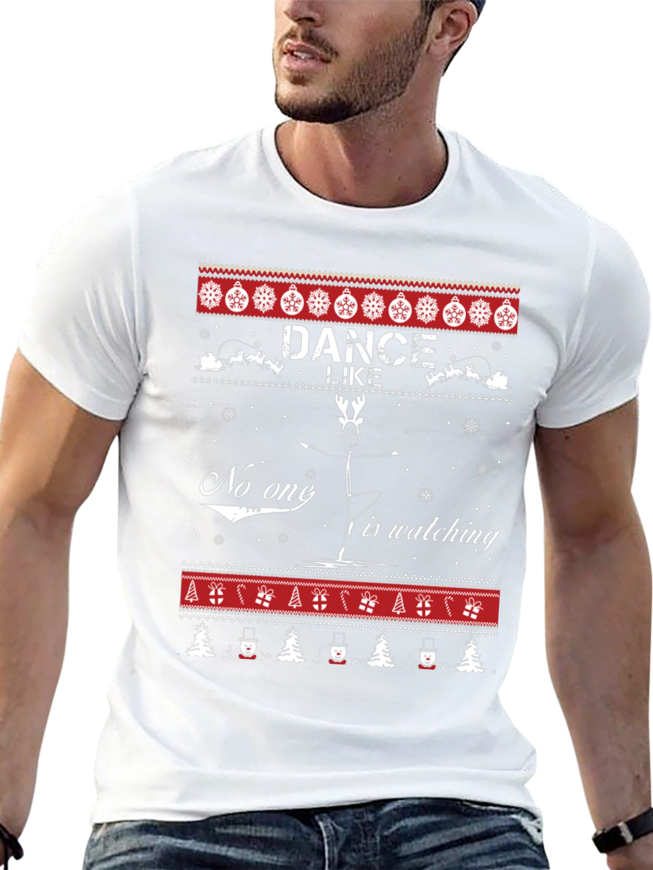 Dance Like No Ones Watching Ugly Christmas Sweater T-Shirt