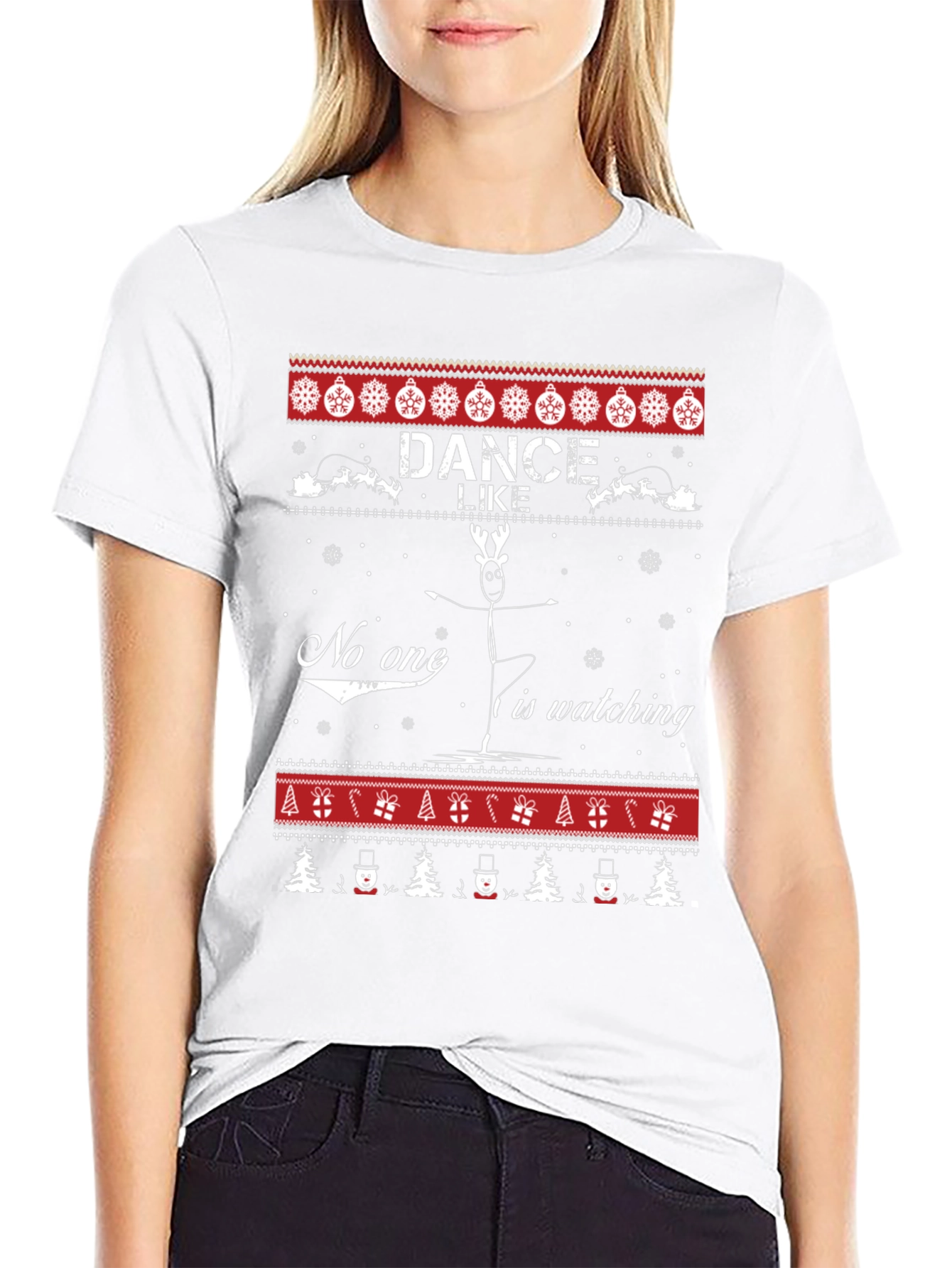 Dance Like No Ones Watching Ugly Christmas Sweater T-Shirt