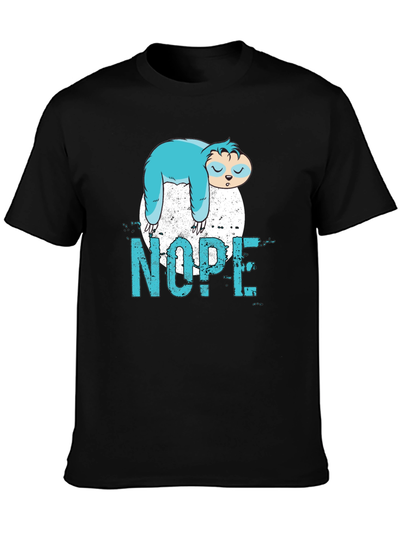 Nope Sloth Graphic T-Shirt