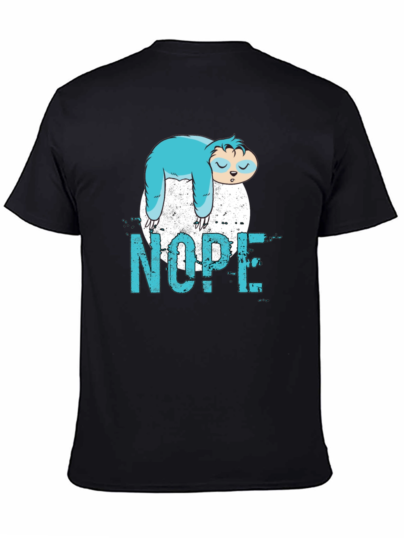 Nope Sloth Graphic T-Shirt