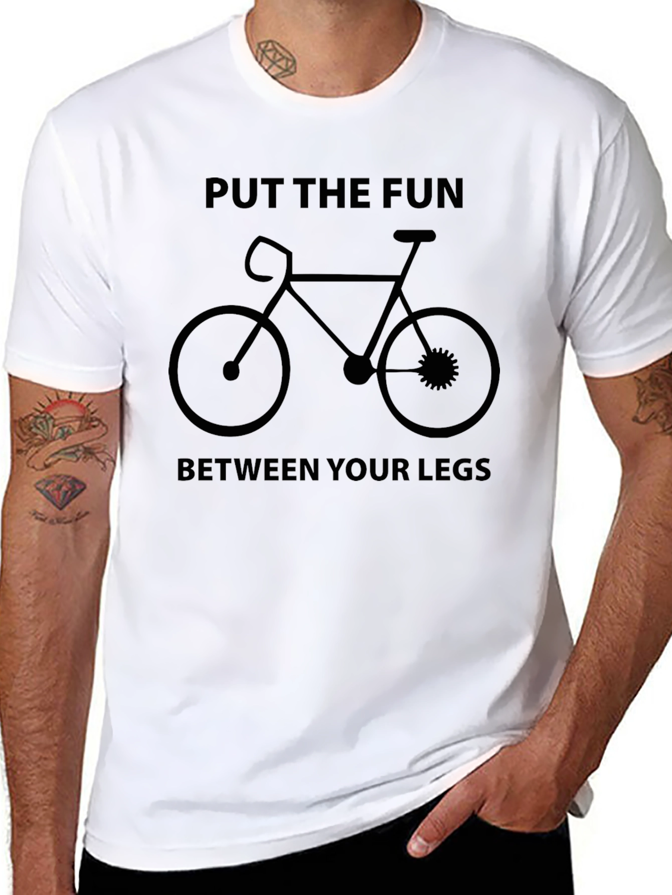 Fun Between Your Legs Bicycle Graphic T-Shirt