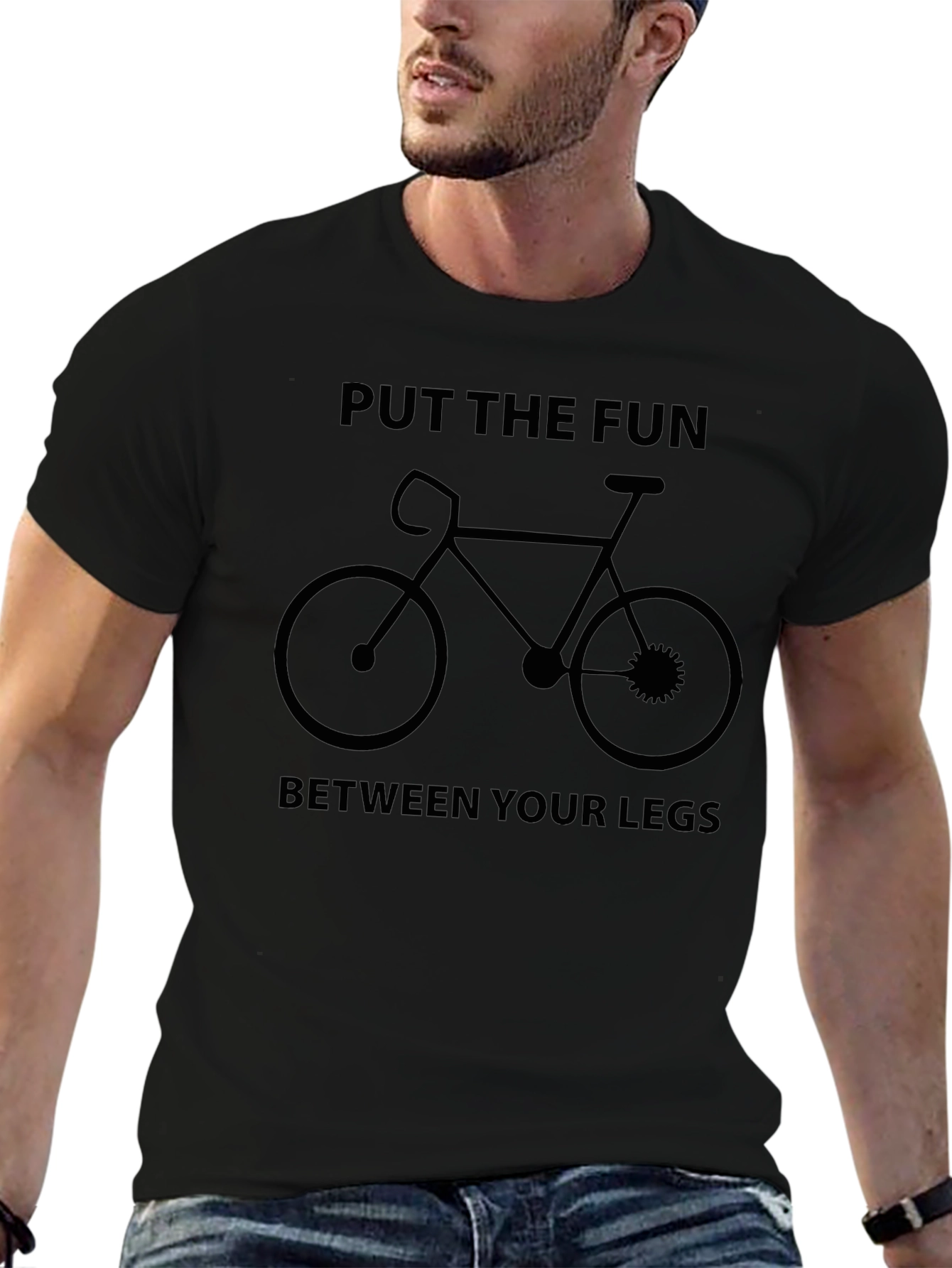 Fun Between Your Legs Bicycle Graphic T-Shirt