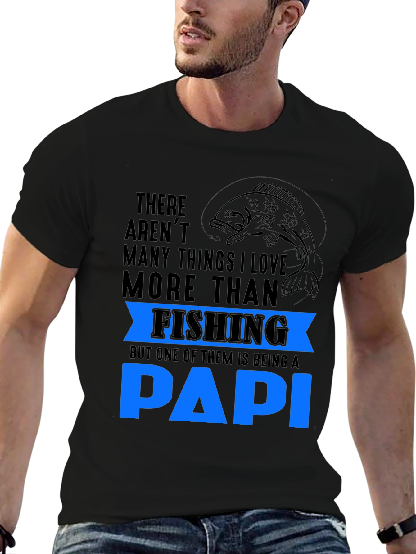 Fishing PAPI T-Shirt Gift for Fisherman Dad