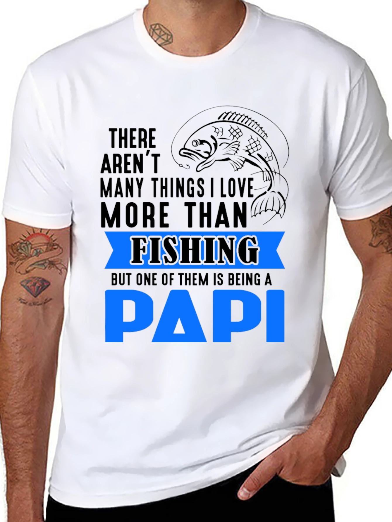 Fishing PAPI T-Shirt Gift for Fisherman Dad