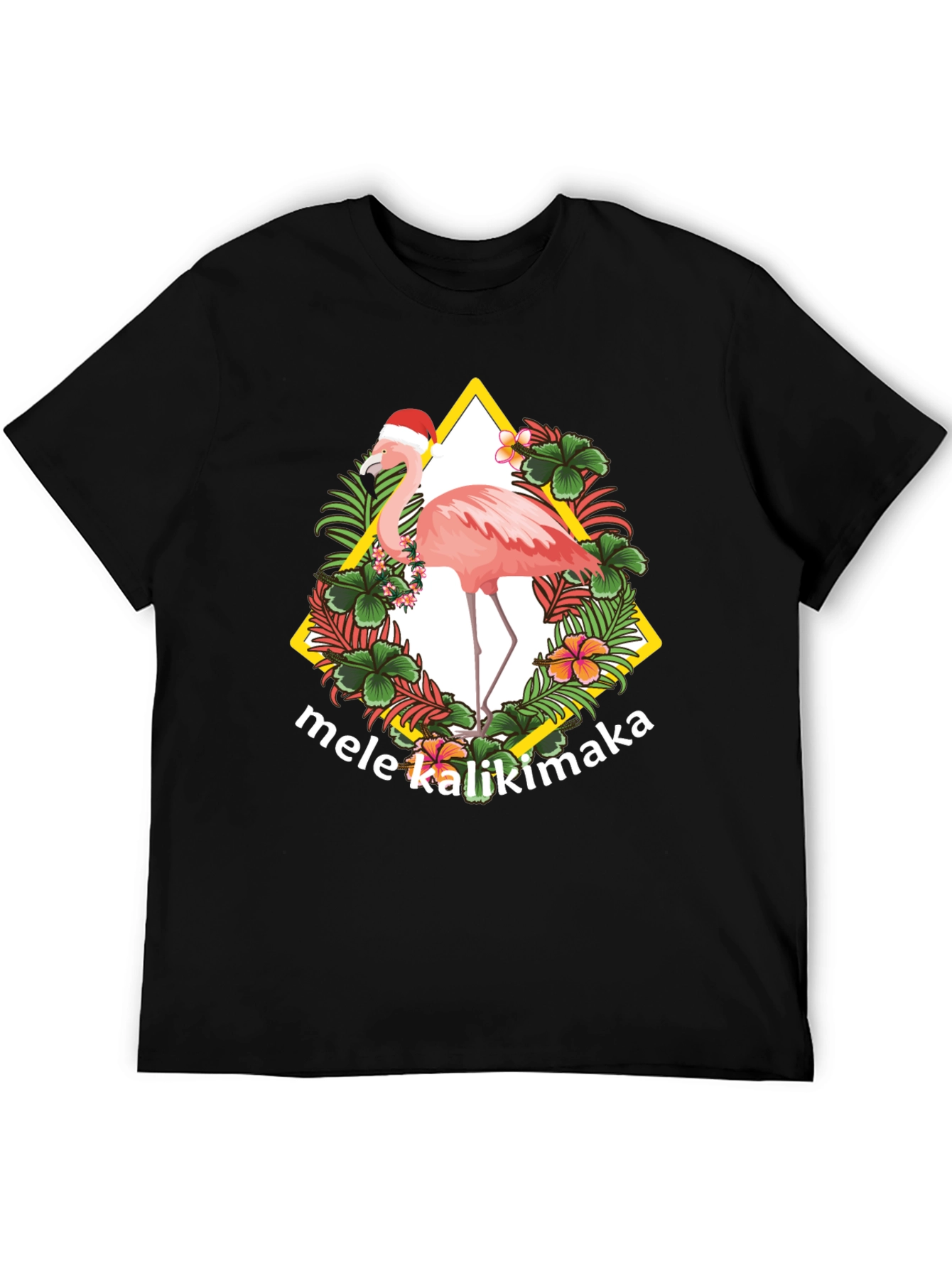 Mele Kalikimaka Flamingo Christmas T-Shirt