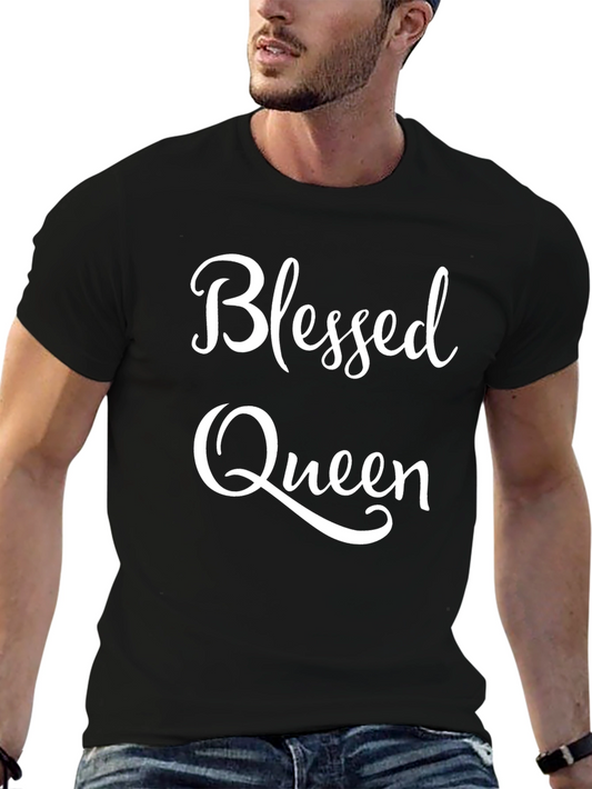 Blessed Queen Graphic Tee - Stylish Comfort