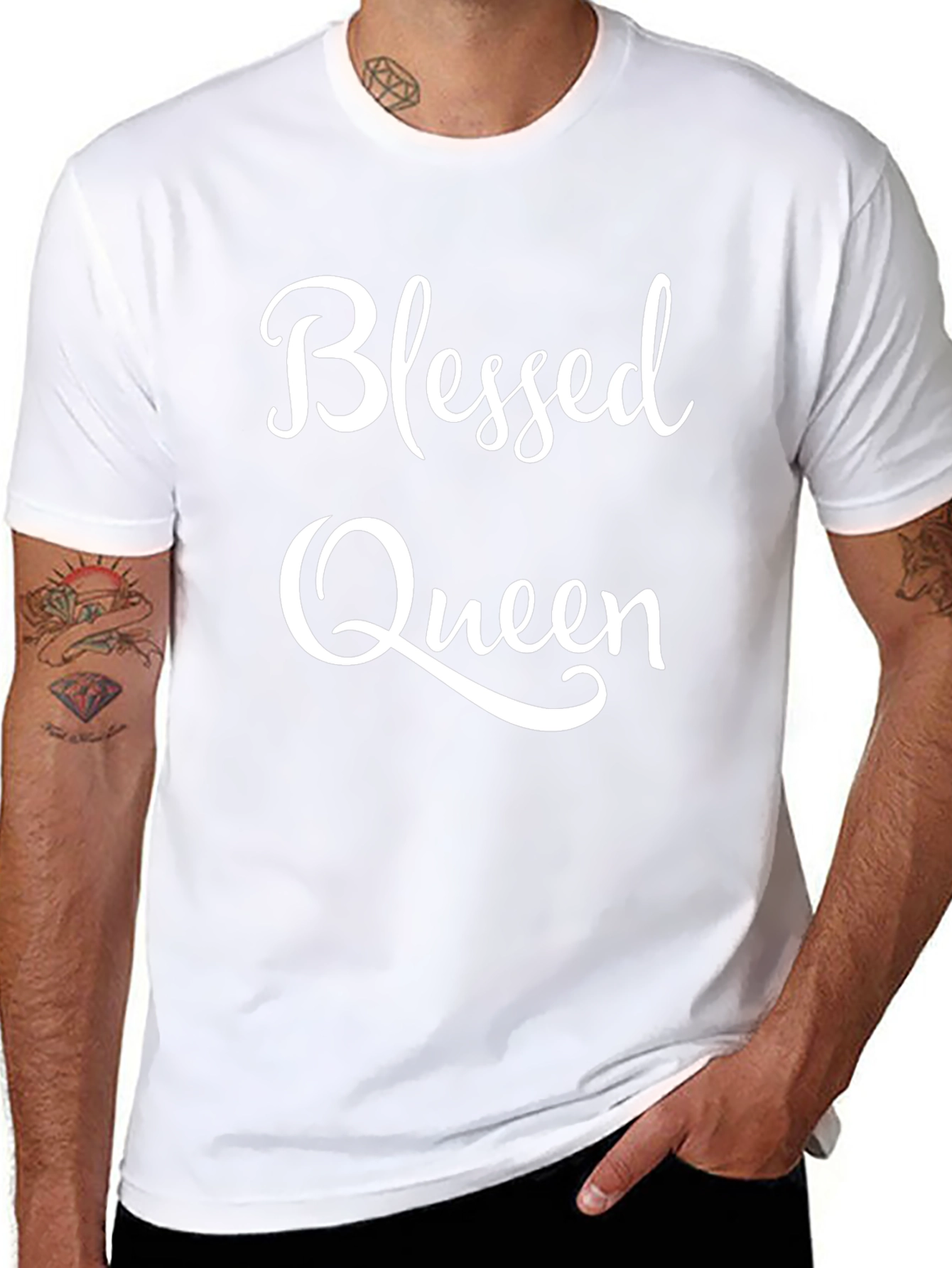 Blessed Queen Graphic Tee - Stylish Comfort