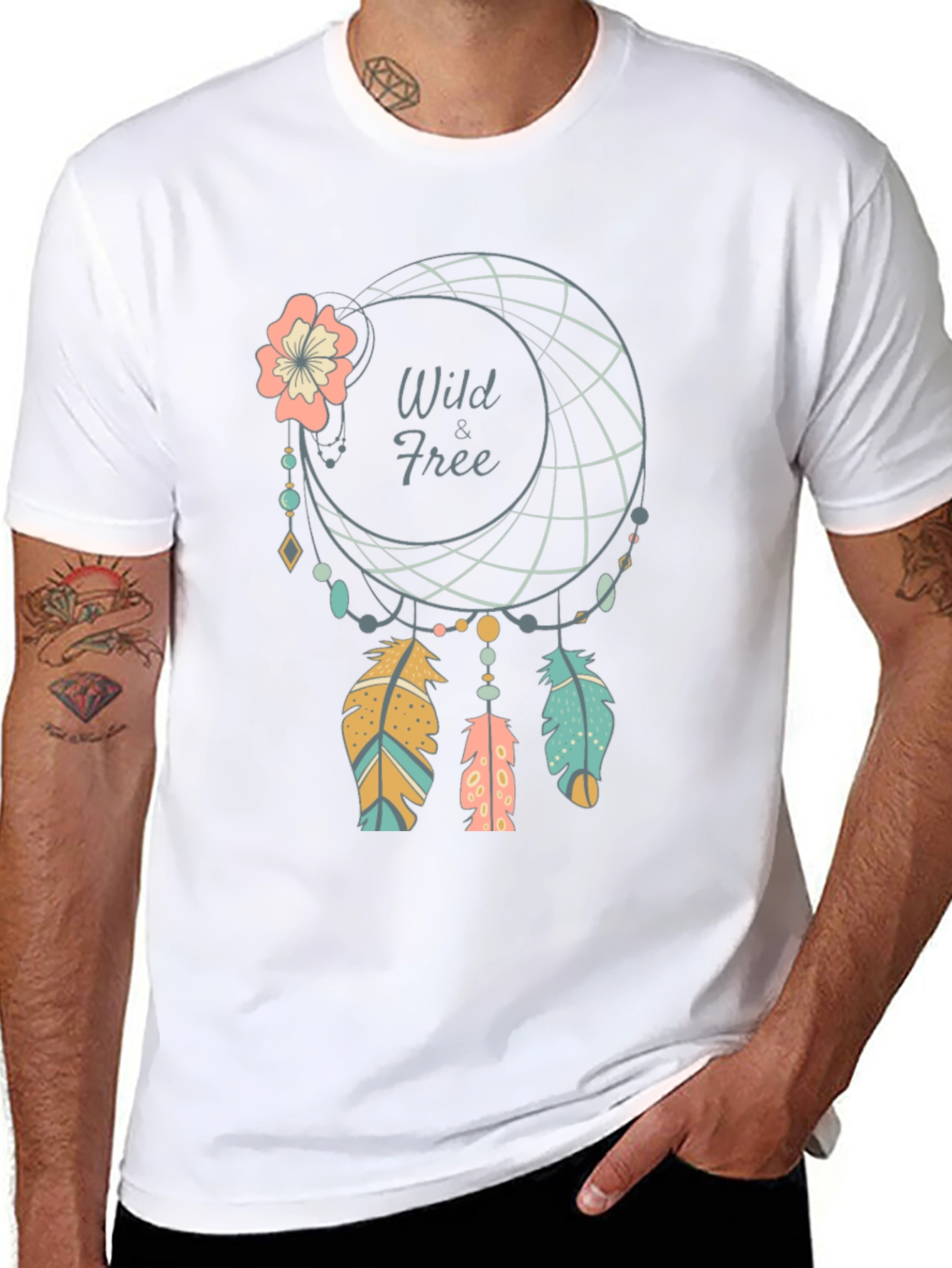 Wild & Free Dreamcatcher T-Shirt - Black