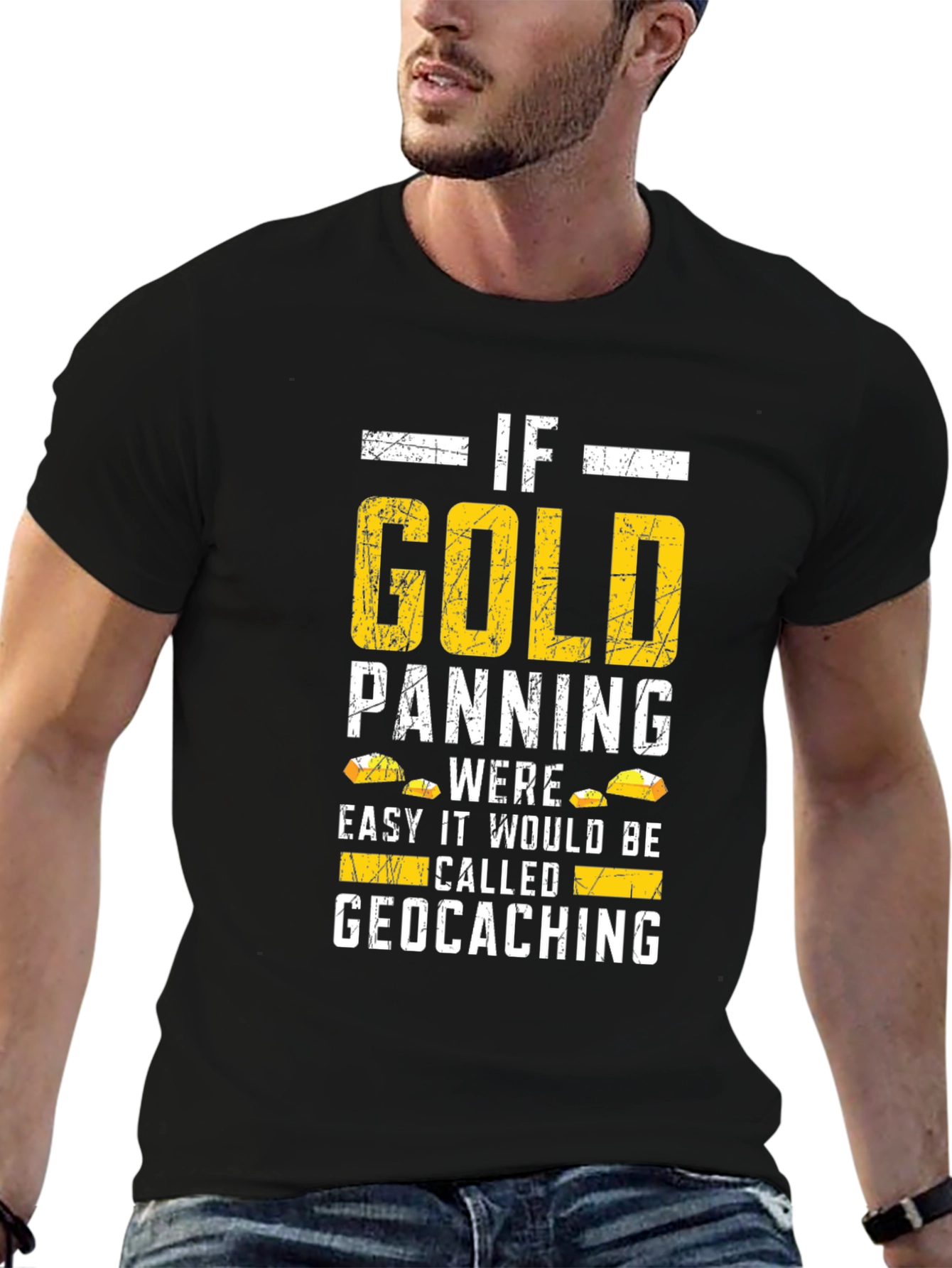 Funny Gold Panning Geocaching T-Shirt