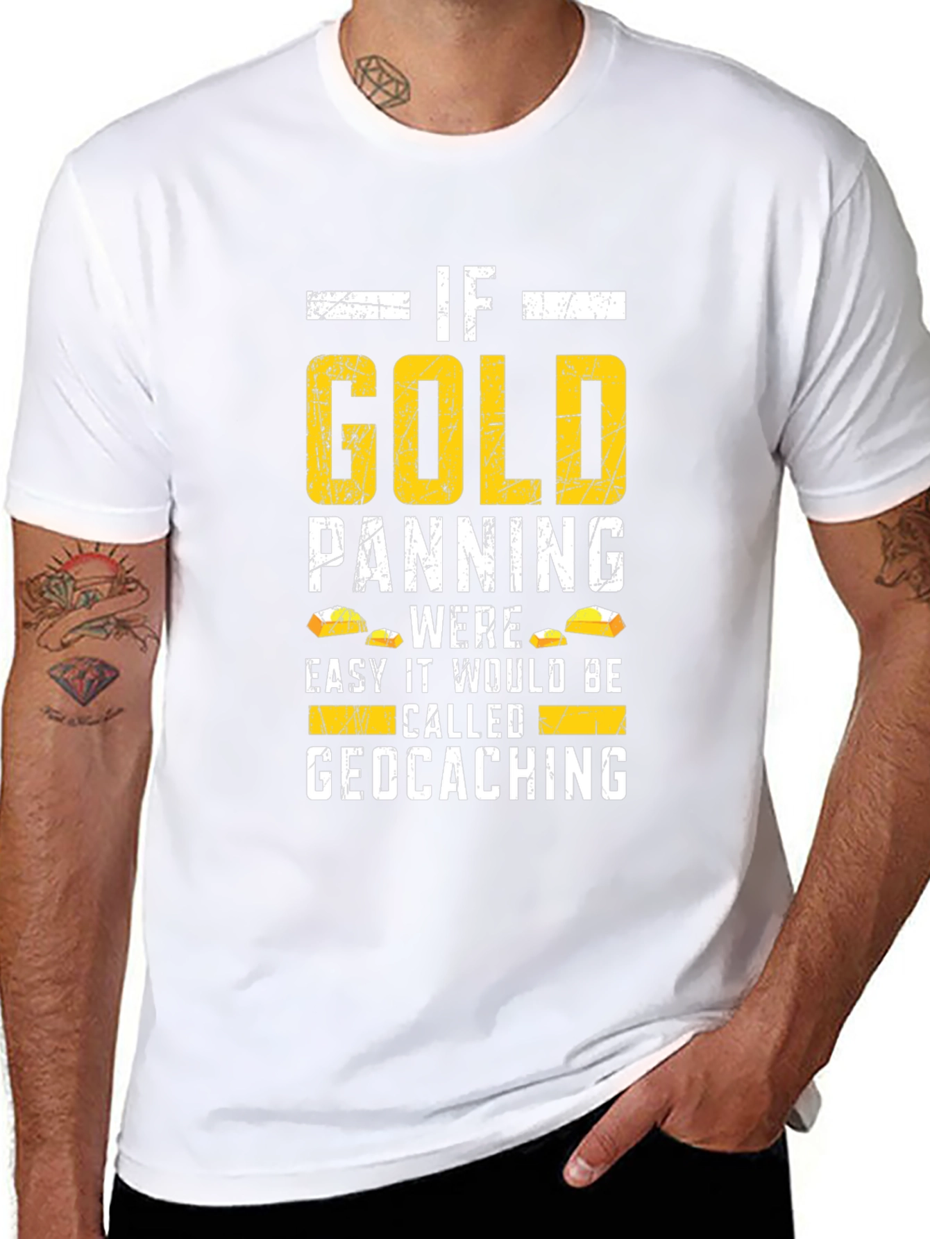 Funny Gold Panning Geocaching T-Shirt