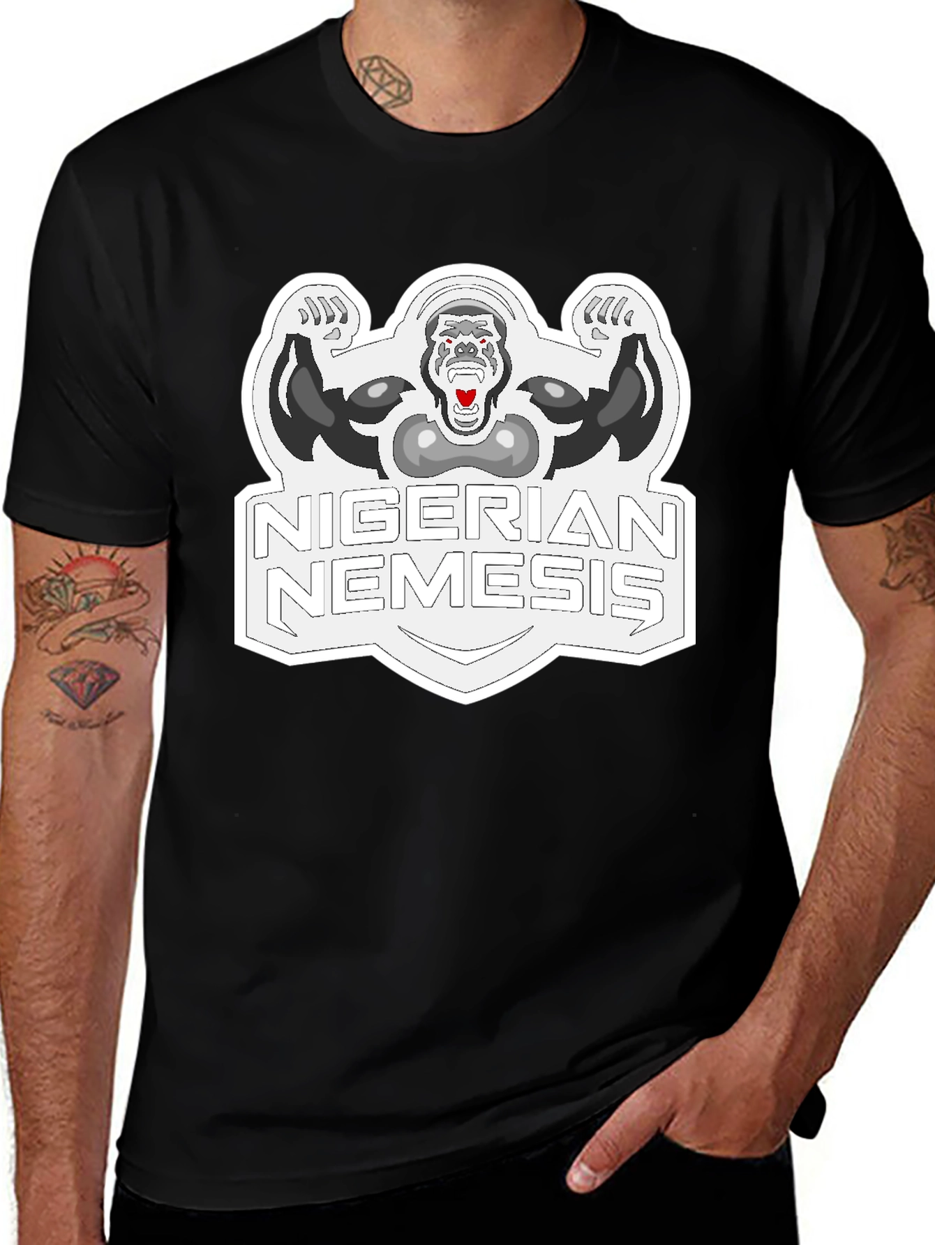 Nigerian Nemesis Black Graphic Tee