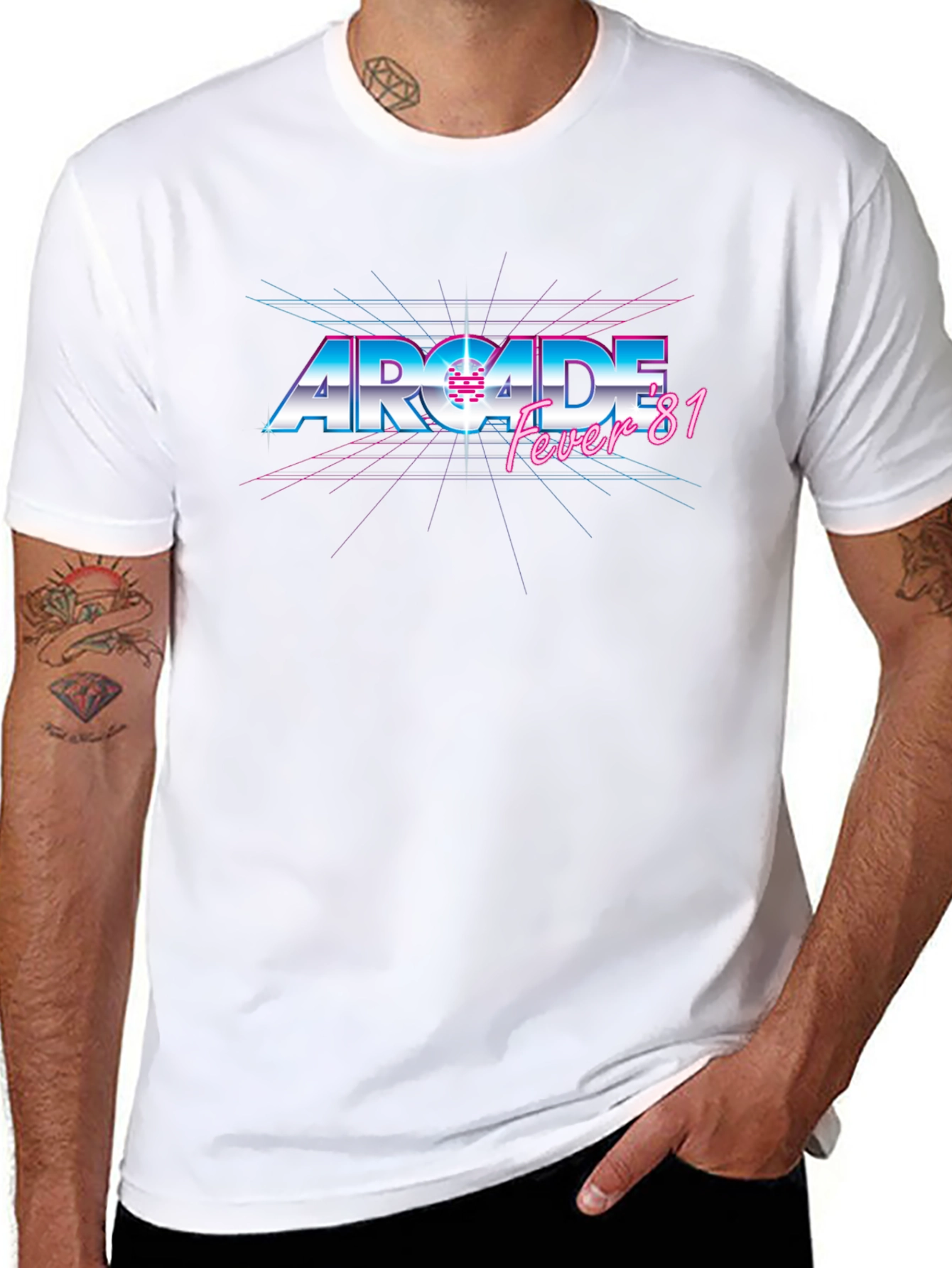 Retro Arcade Fever 81 T-Shirt - Black