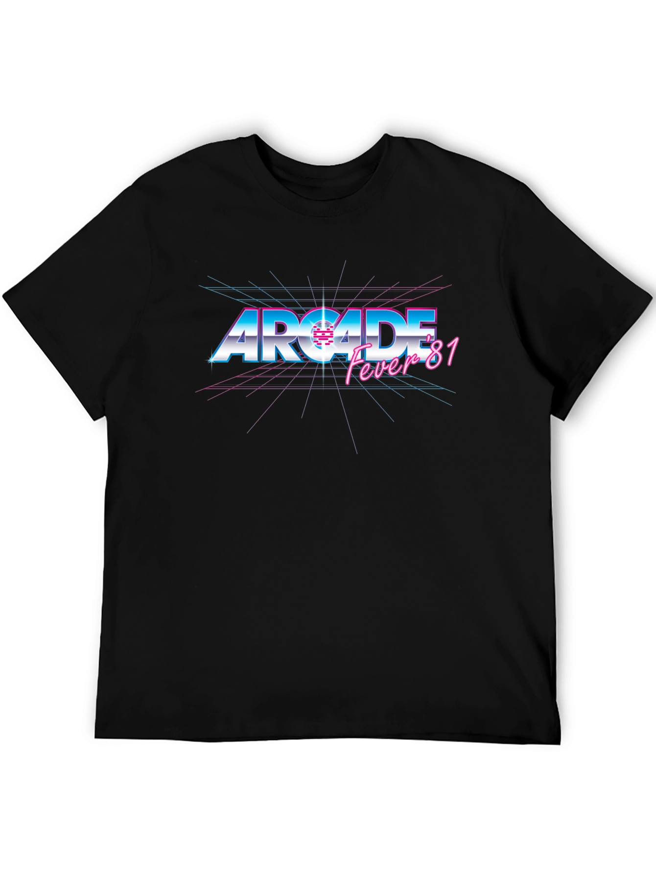 Retro Arcade Fever 81 T-Shirt - Black
