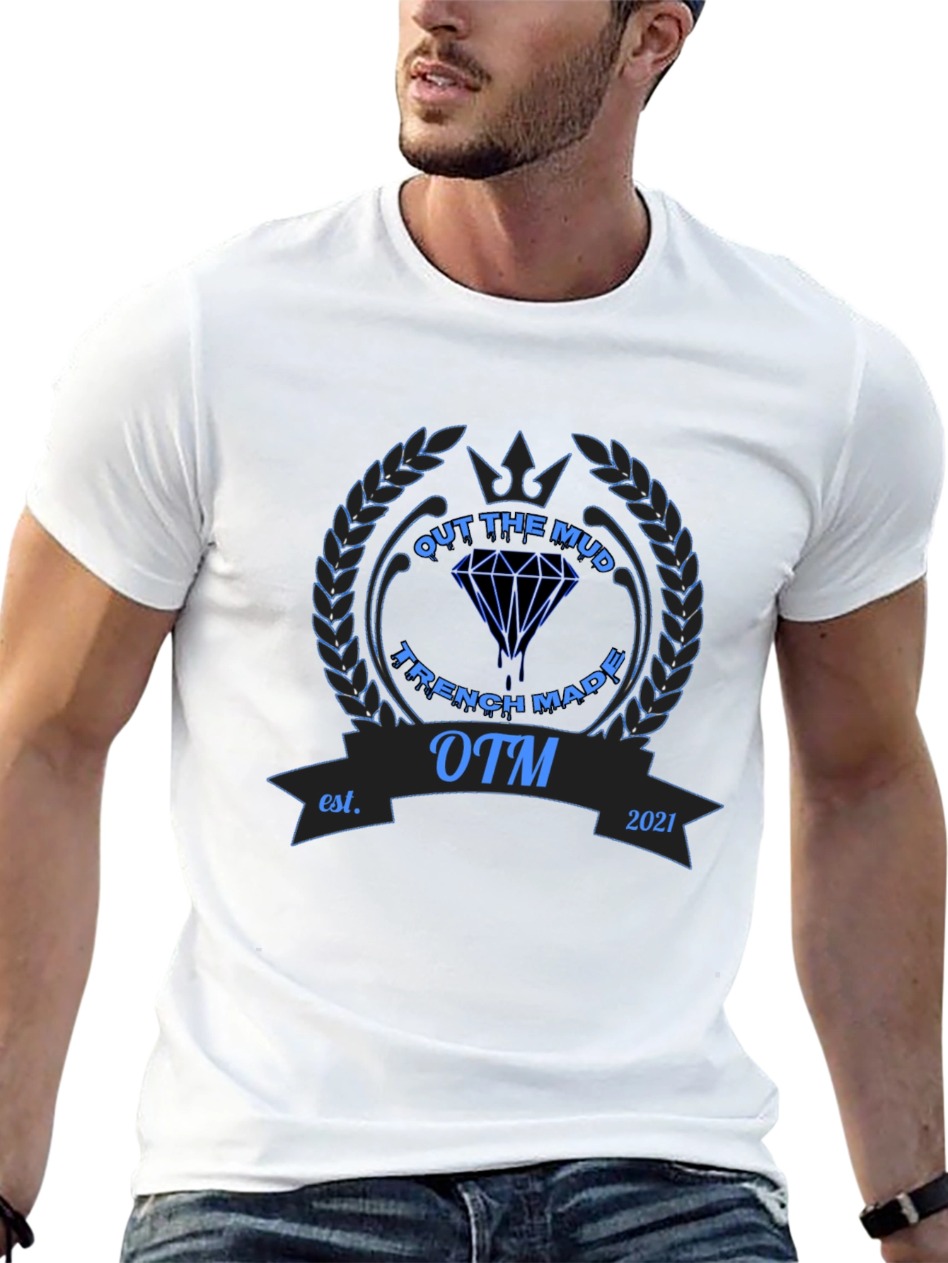 Out The Mud Trench Made Graphic T-Shirt