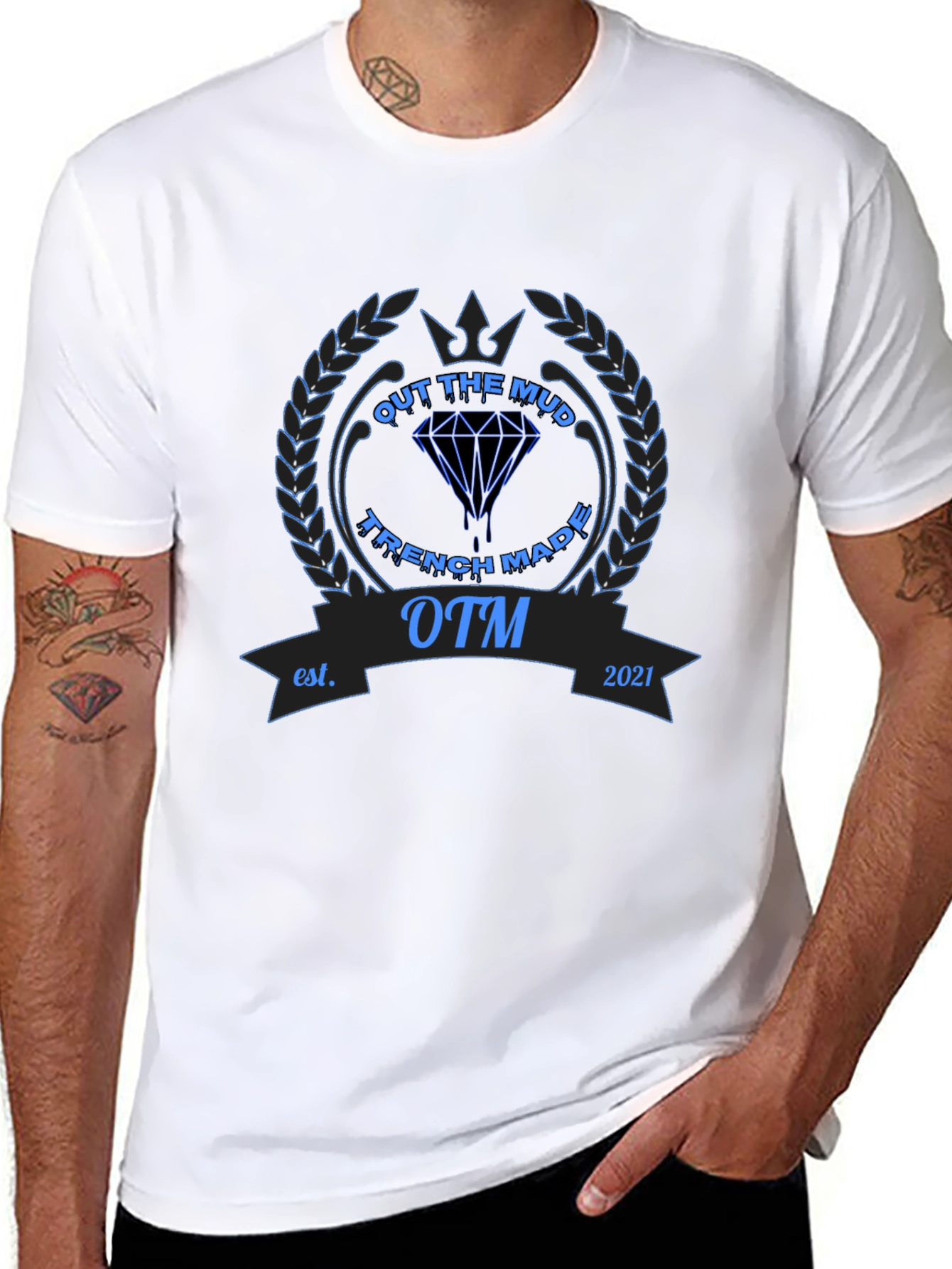 Out The Mud Trench Made Graphic T-Shirt