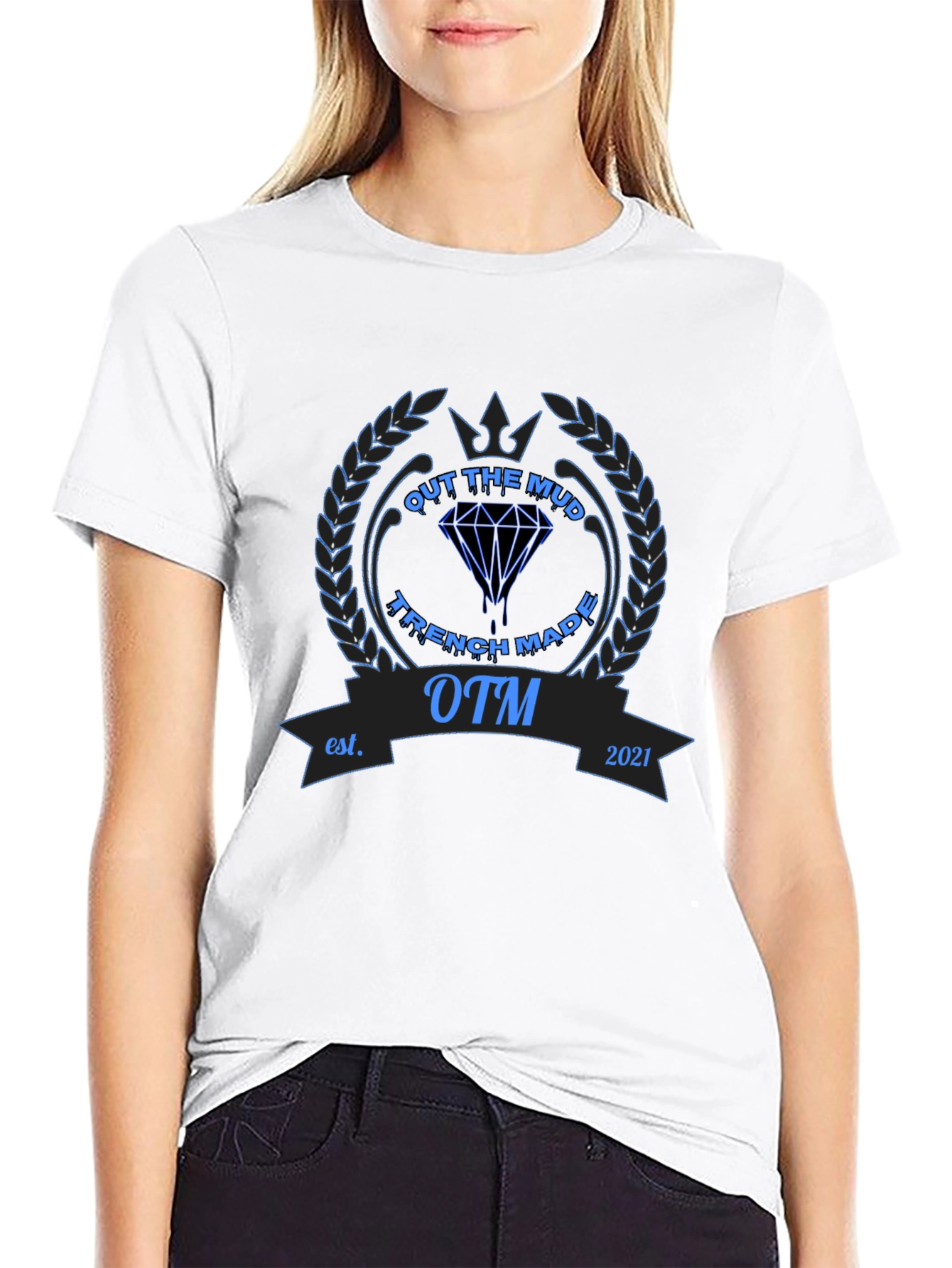 Out The Mud Trench Made Graphic T-Shirt