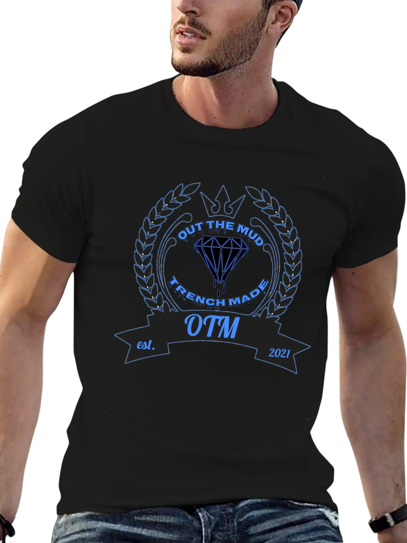 Out The Mud Trench Made Graphic T-Shirt