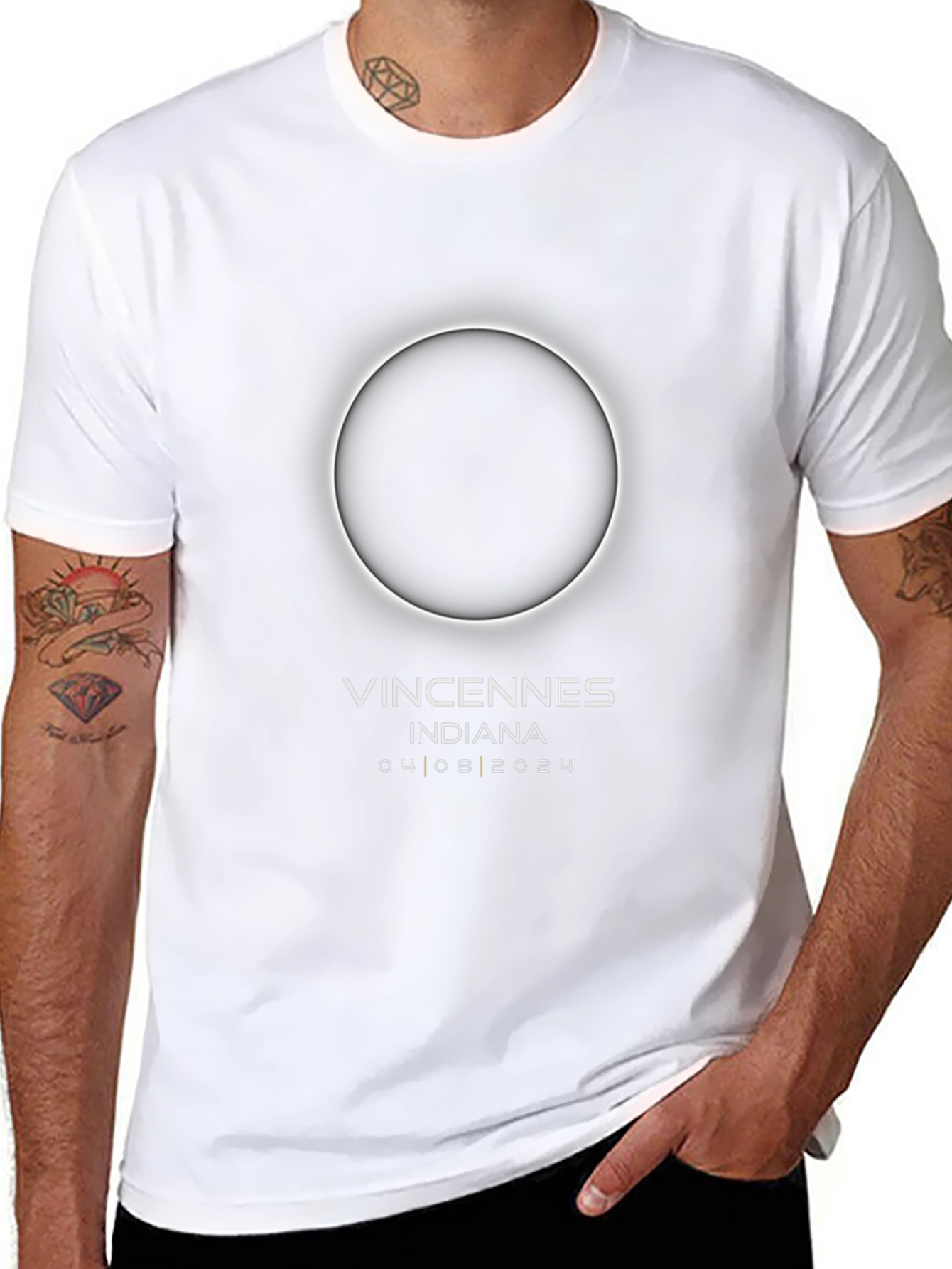 Vincennes Indiana Eclipse 2024 Graphic T-Shirt