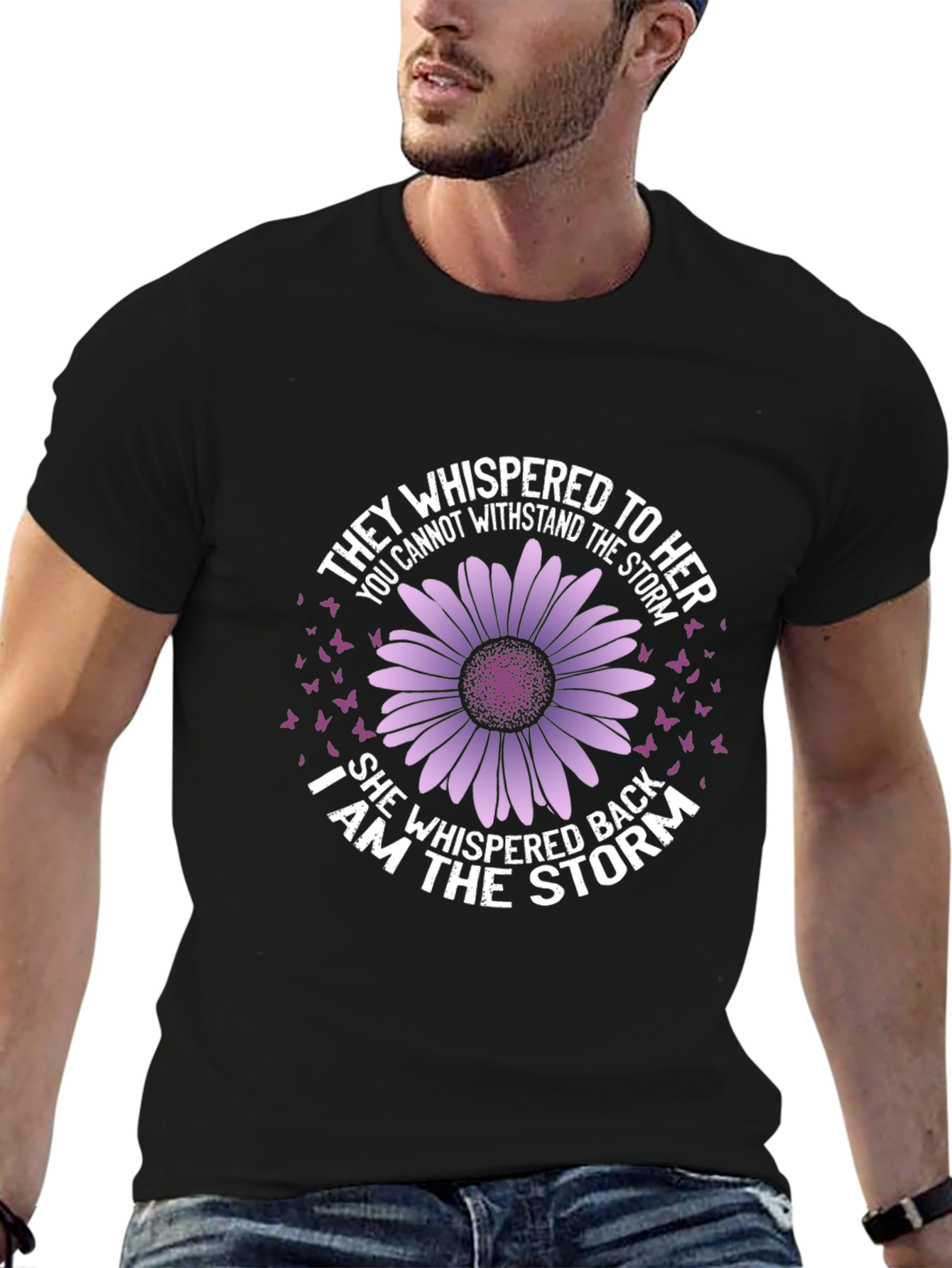 Whispered Storm T-Shirt - Empowering Graphic Tee