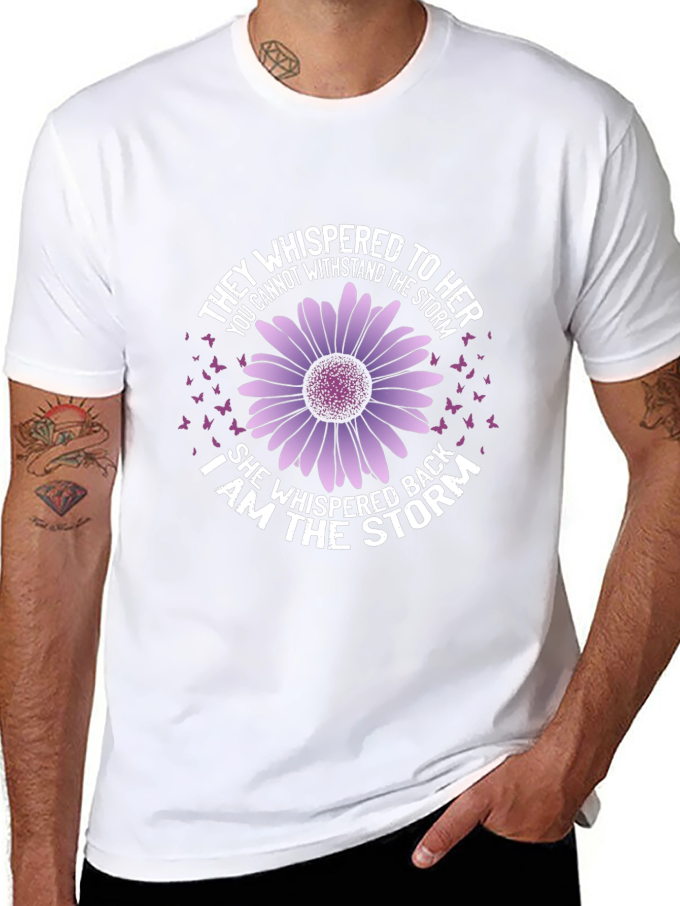 Whispered Storm T-Shirt - Empowering Graphic Tee
