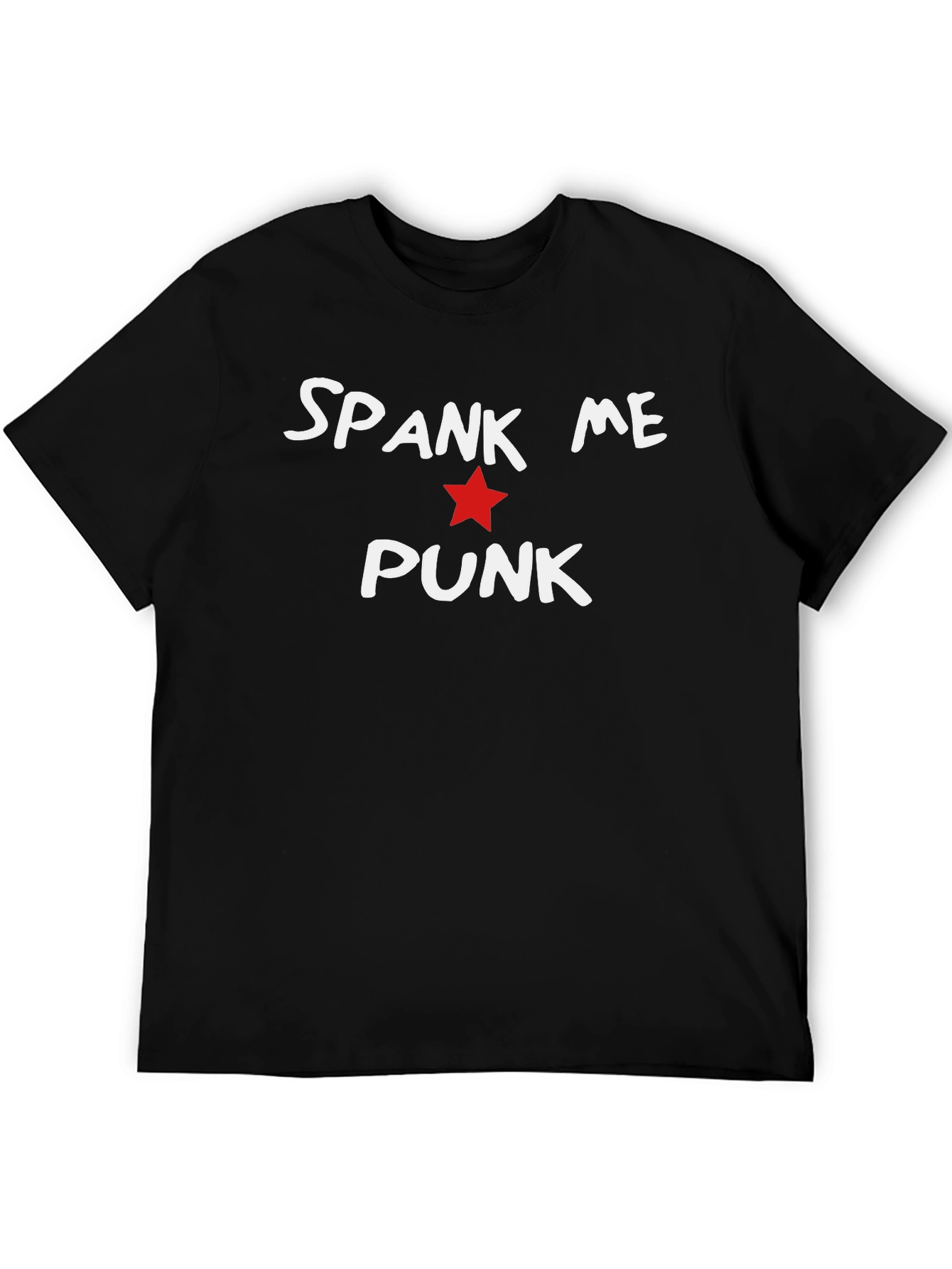 Spank Me Punk T-Shirt - Edgy Star Design