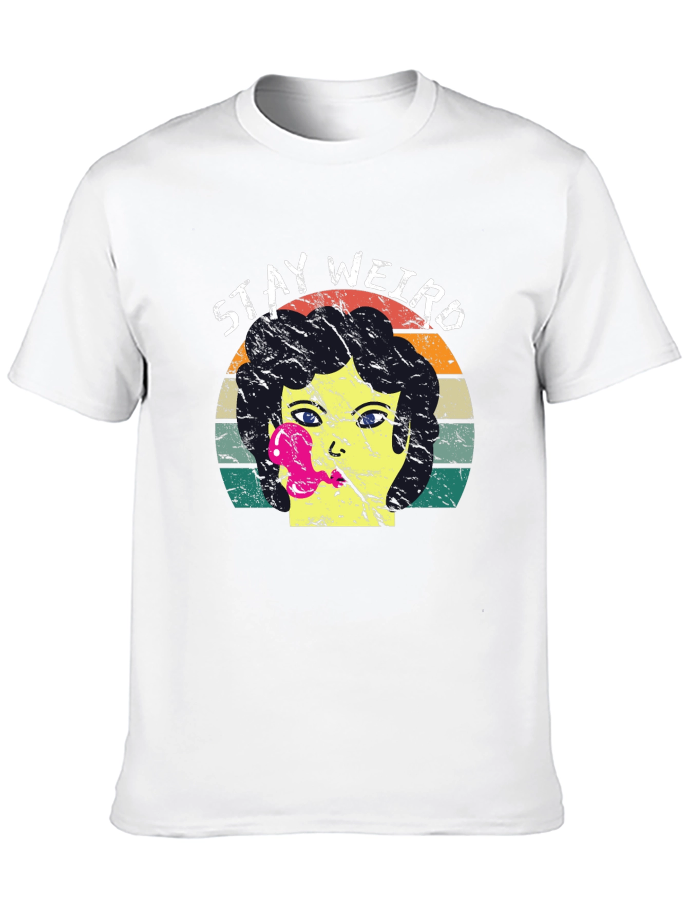 Stay Weird Graphic Tee - Retro Style