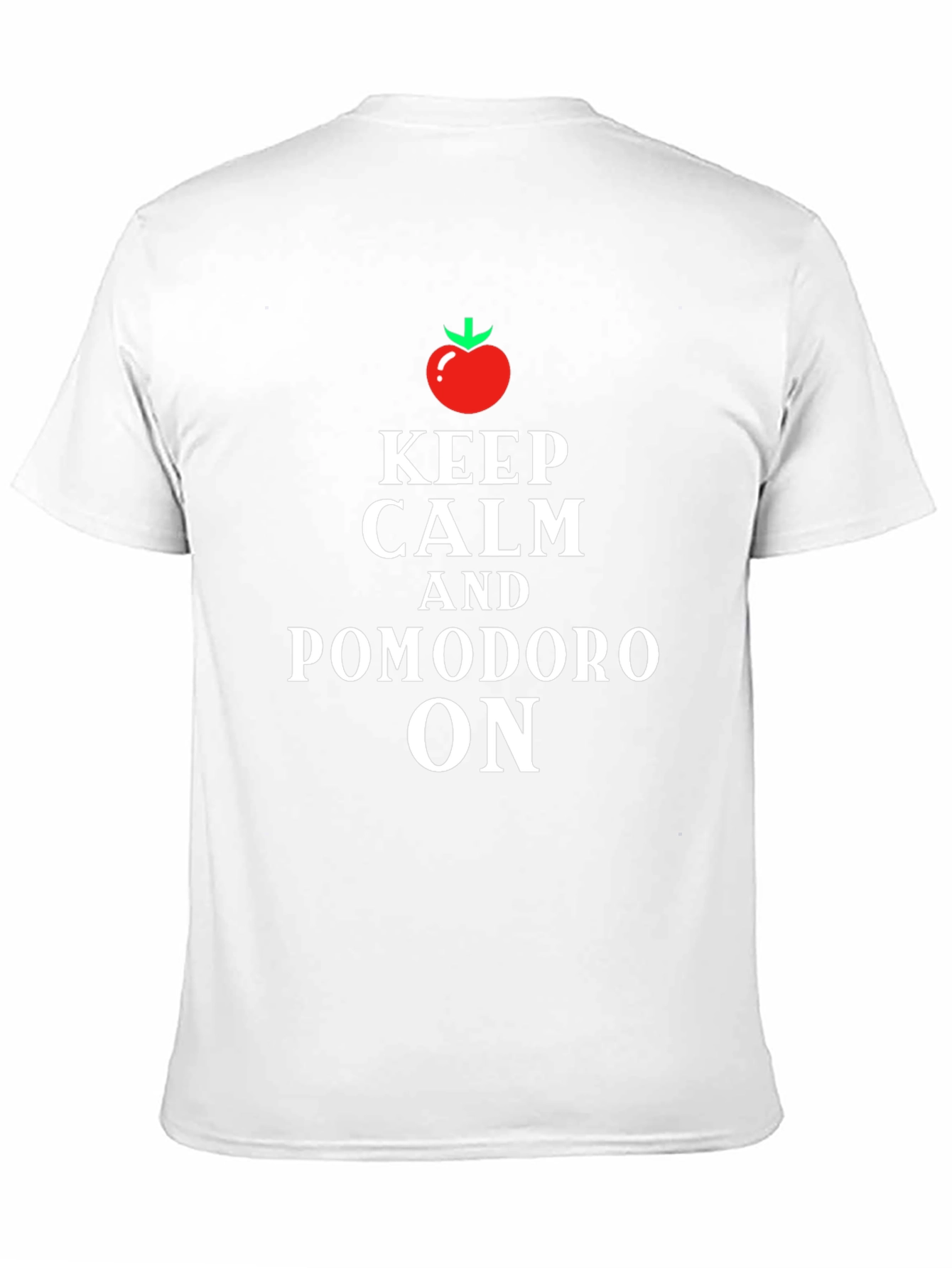 Keep Calm and Pomodoro On Black T-Shirt