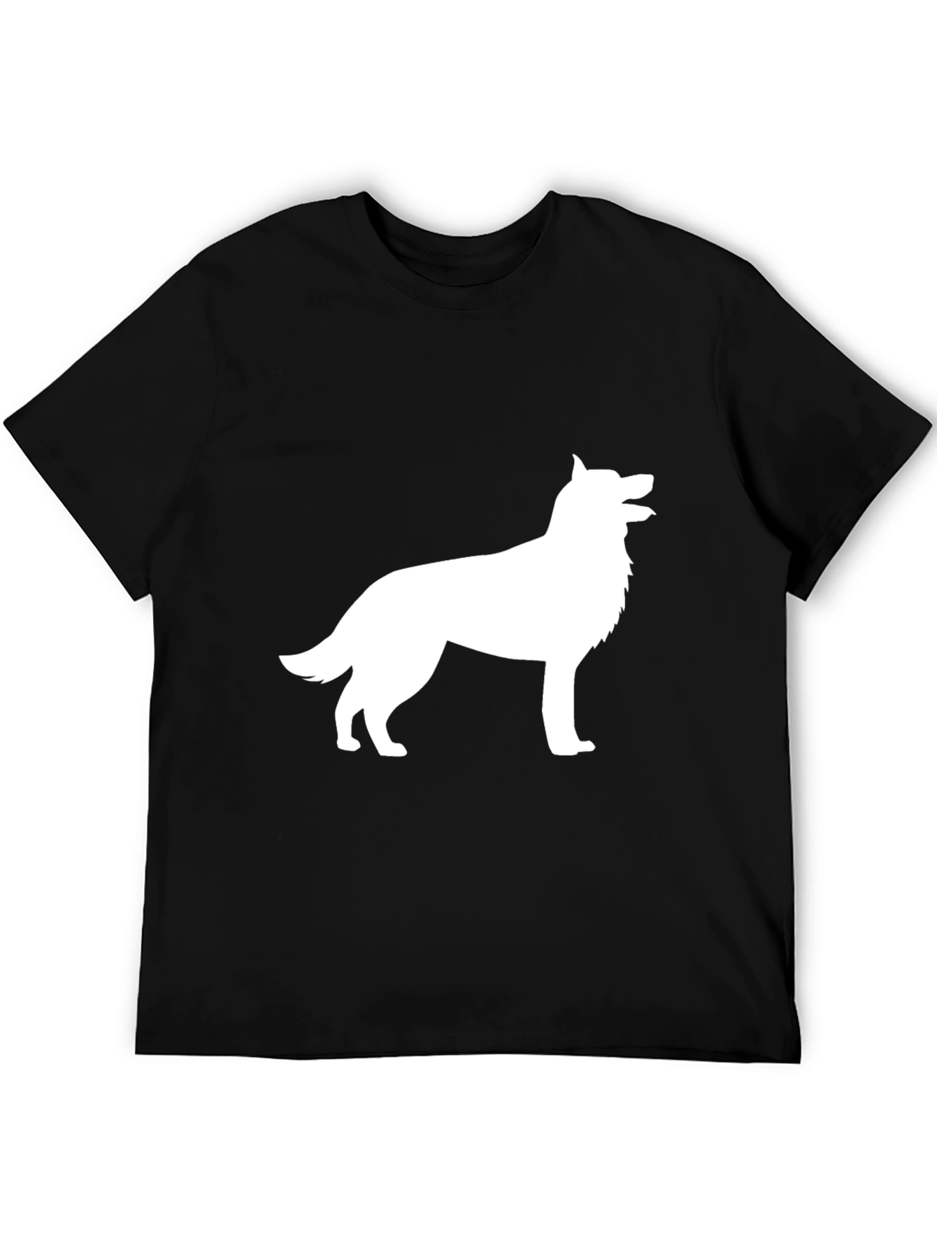 Dog Silhouette Black T-Shirt
