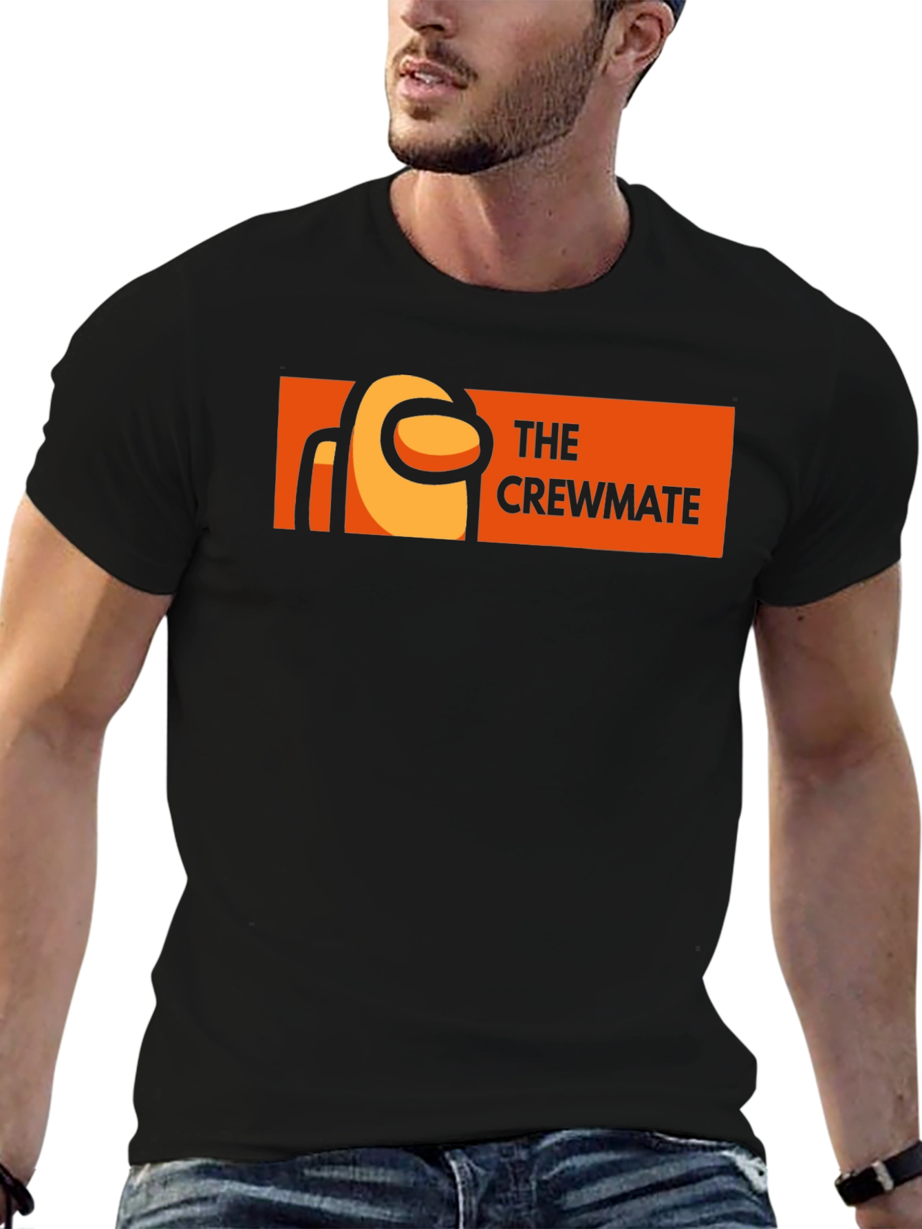 The Crewmate Among Us Black T-Shirt