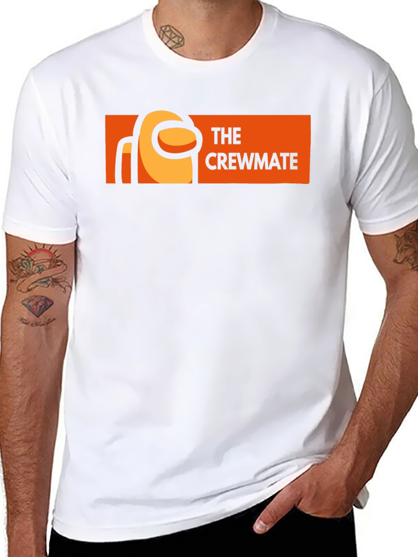 The Crewmate Among Us Black T-Shirt