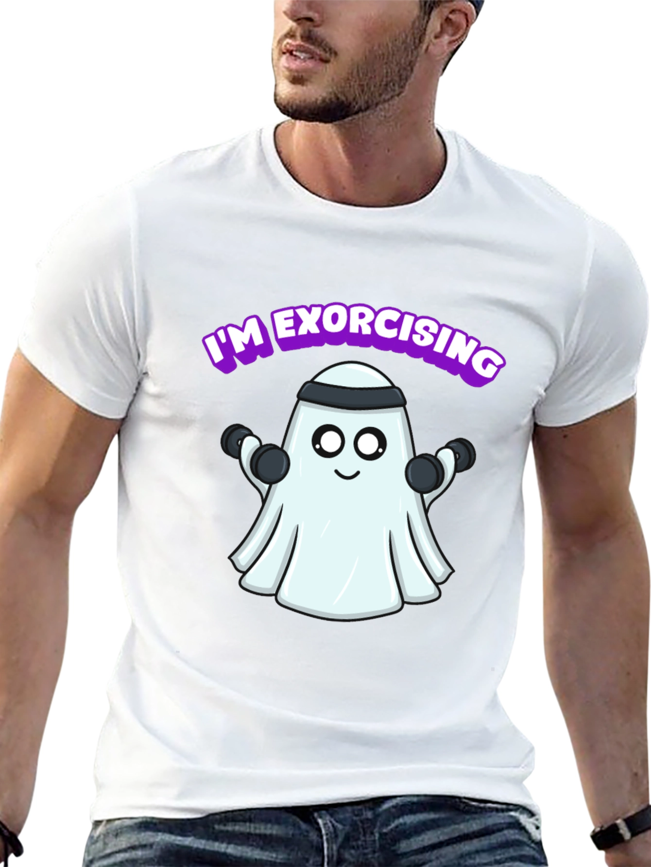 Humorous Im Exorcising Ghost Gym T-Shirt