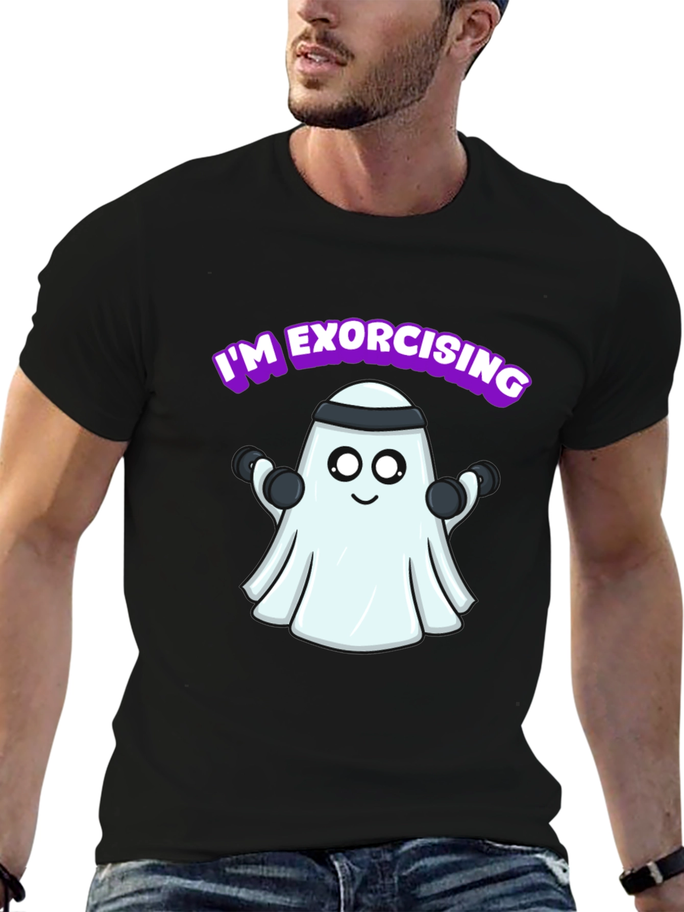 Humorous Im Exorcising Ghost Gym T-Shirt
