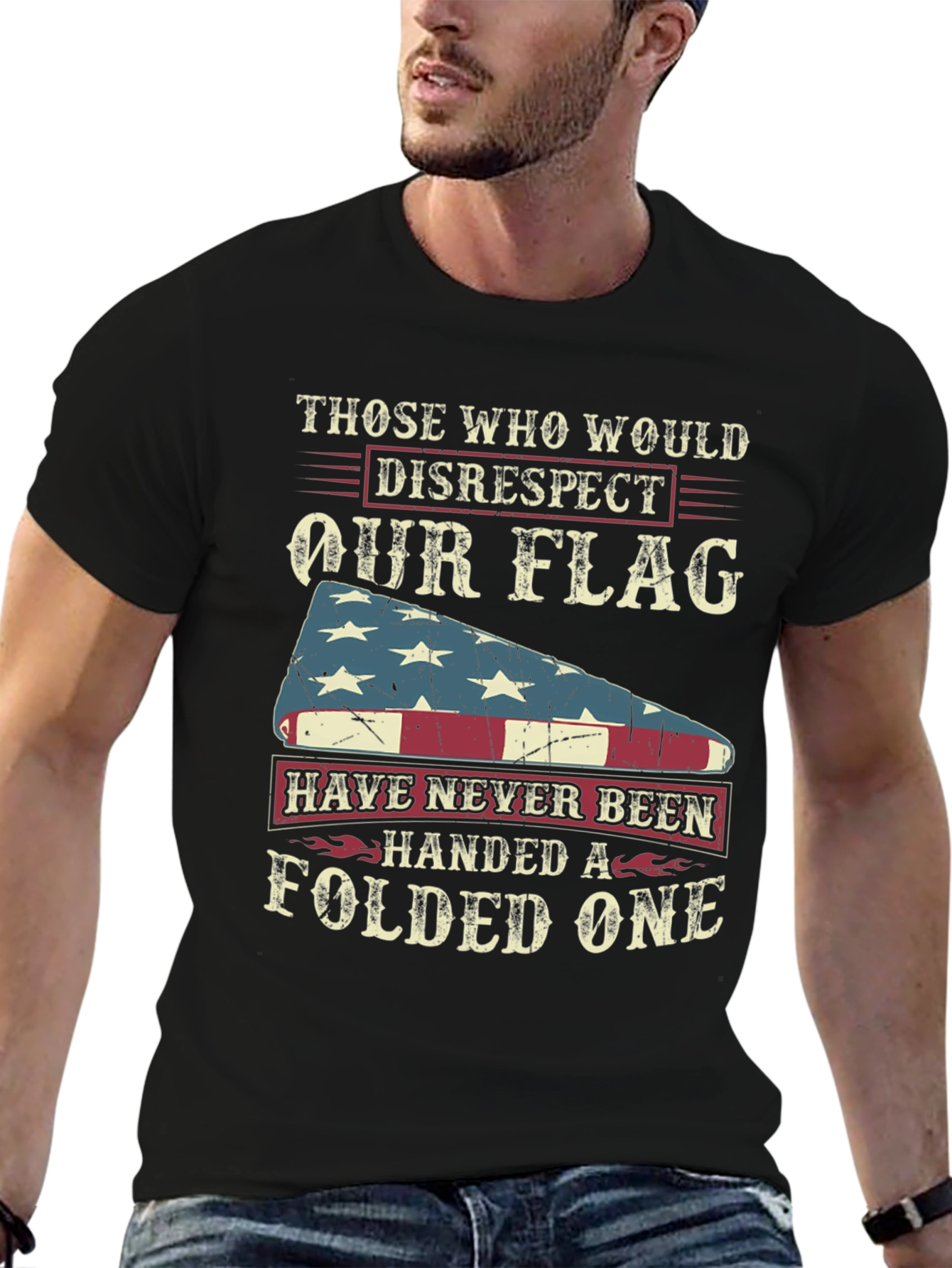 Patriotic Flag T-Shirt: Respect Our Flag