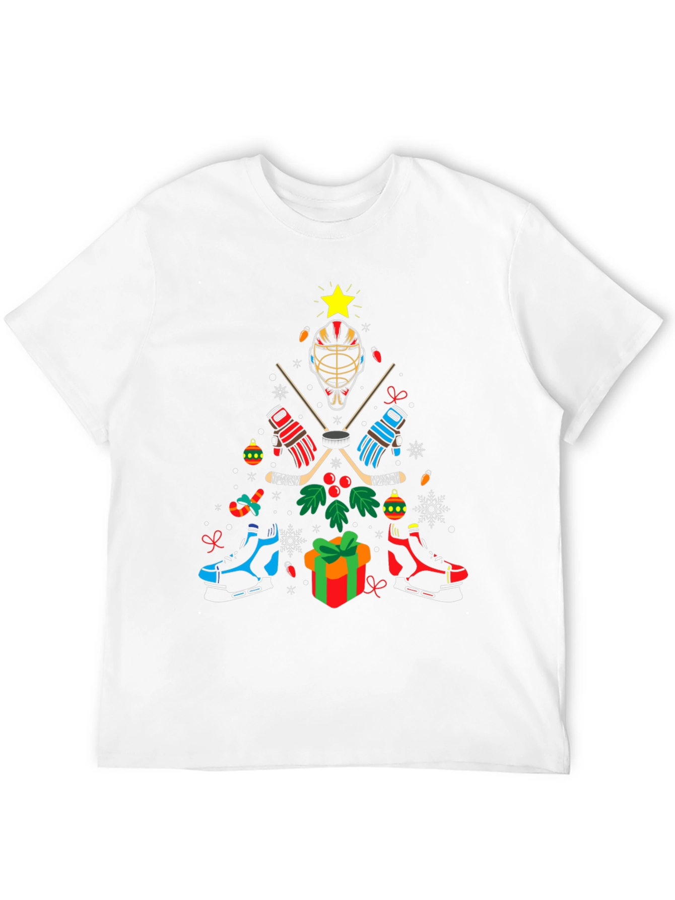 Hockey Christmas Tree T-Shirt