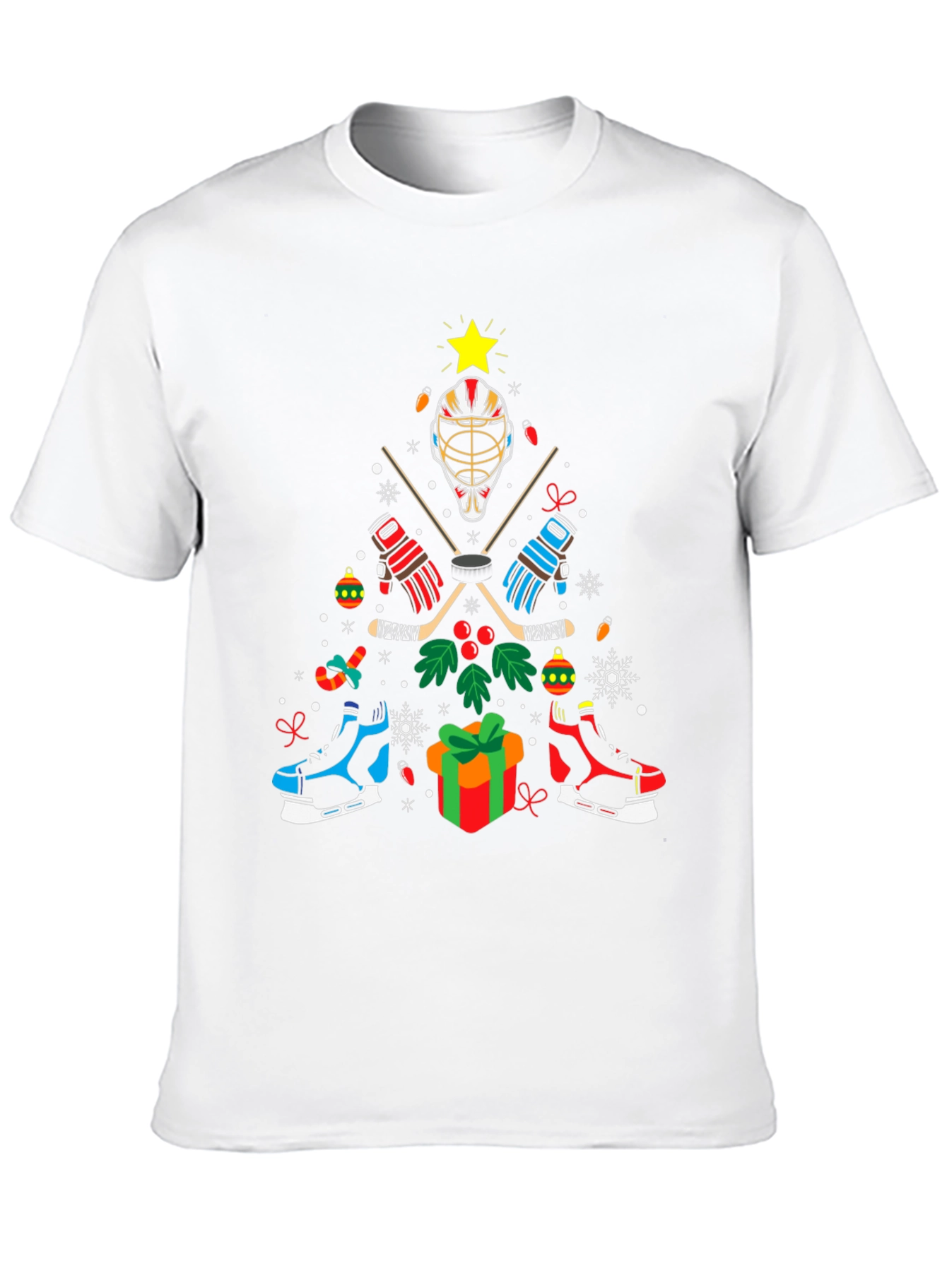 Hockey Christmas Tree T-Shirt
