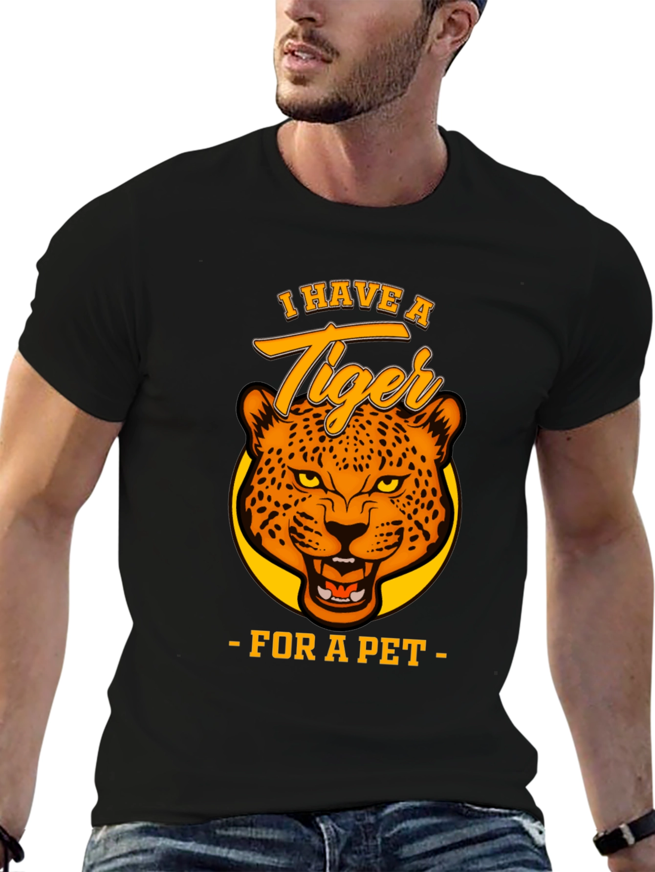 Tiger Pet Graphic T-Shirt - Bold and Unique