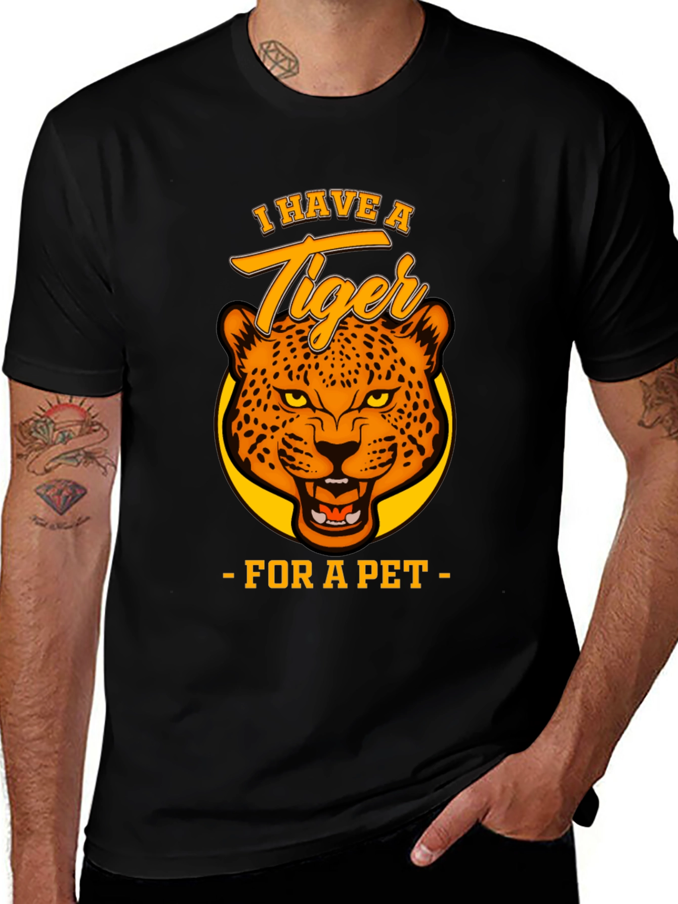 Tiger Pet Graphic T-Shirt - Bold and Unique