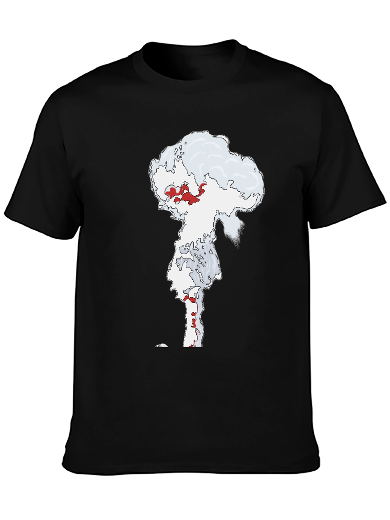 Atomic Cloud Graphic Tee - Black Cotton Blend